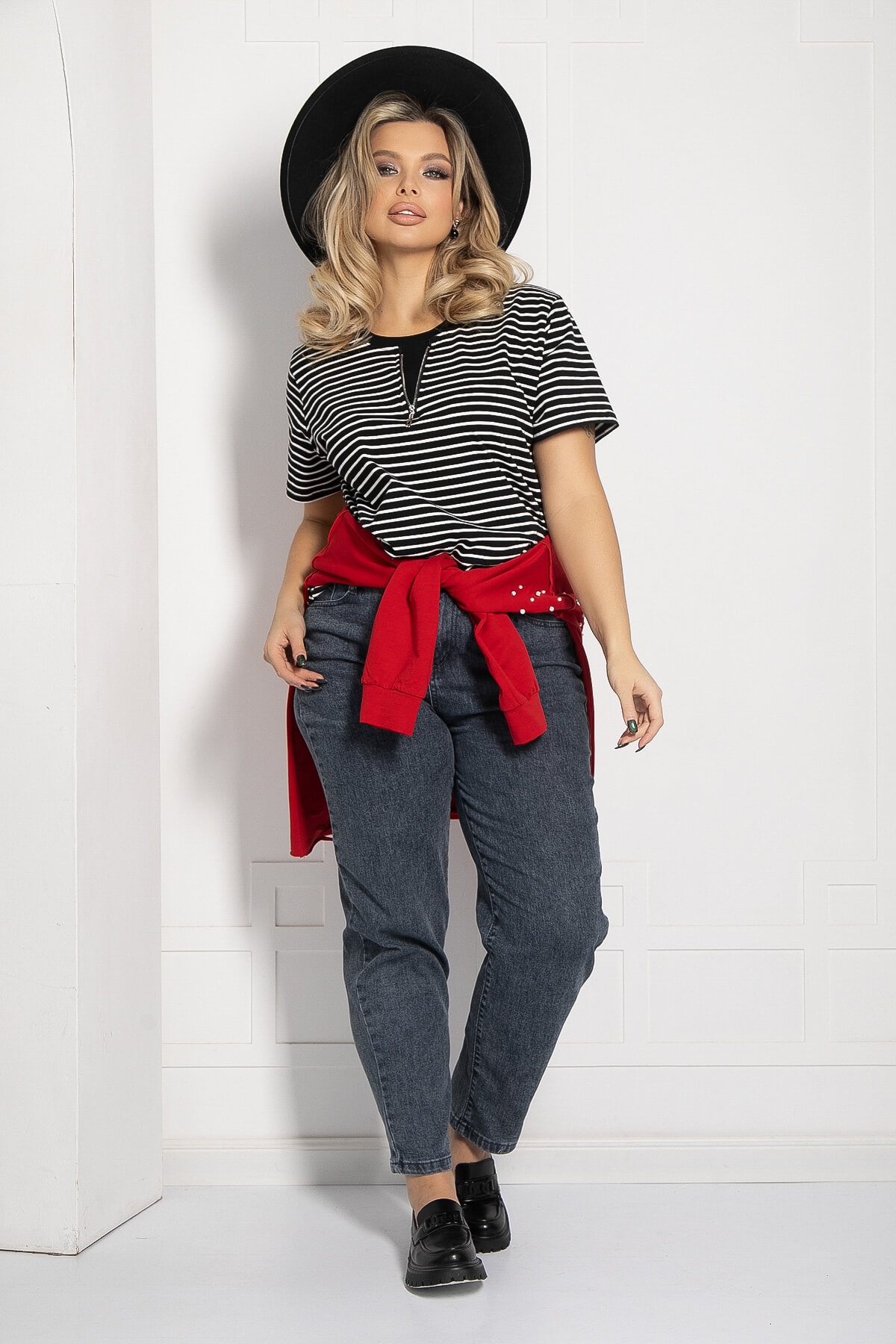 Блуза Асти (черная) Б12628-20