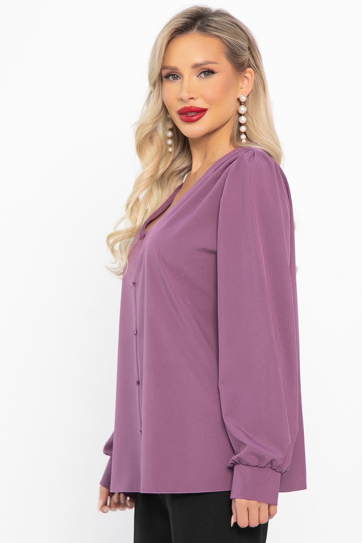Блуза Марго (лиловая) Б14633-43М