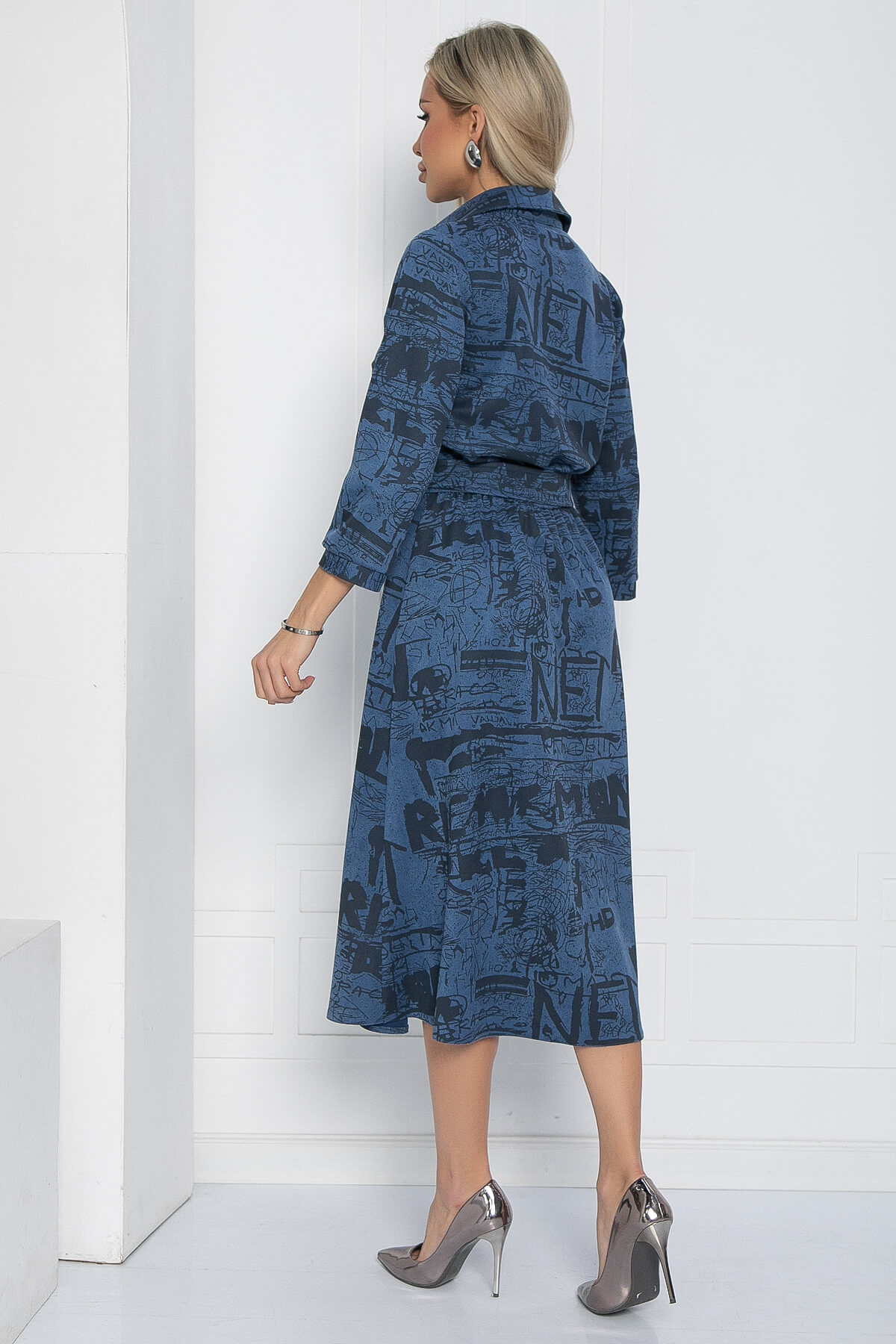 Платье Франческа (голубое) П12582-18