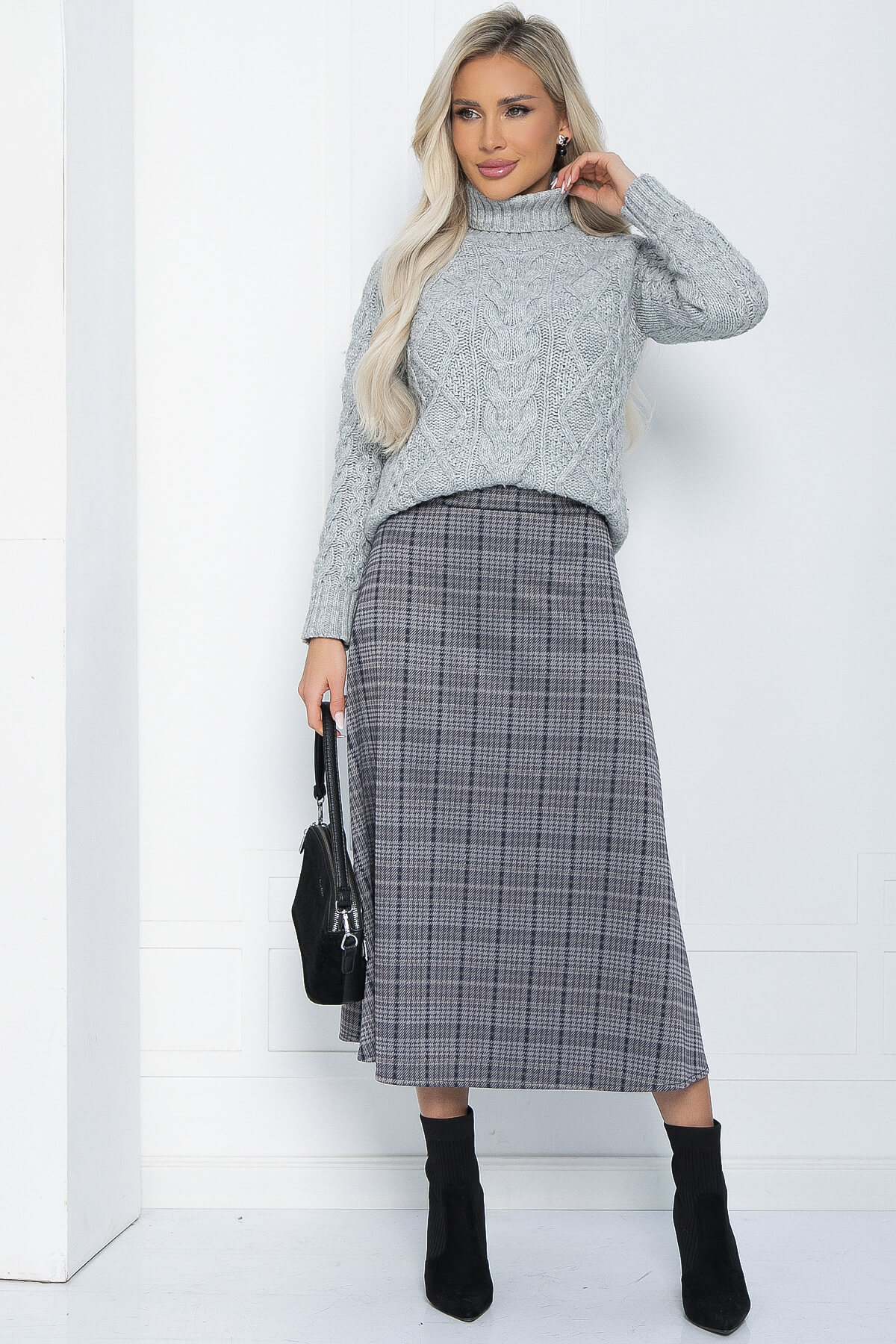 Юбка Дакота (серая) Ю12163