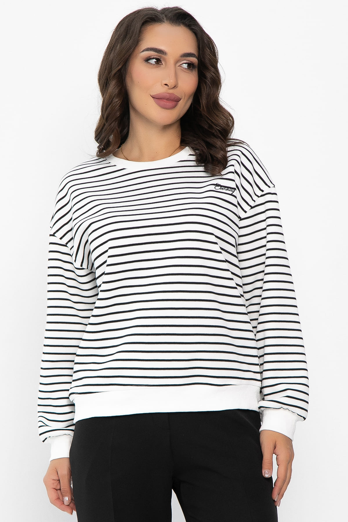 Джемпер Вечность (айвори/полоска) Б14096-20М