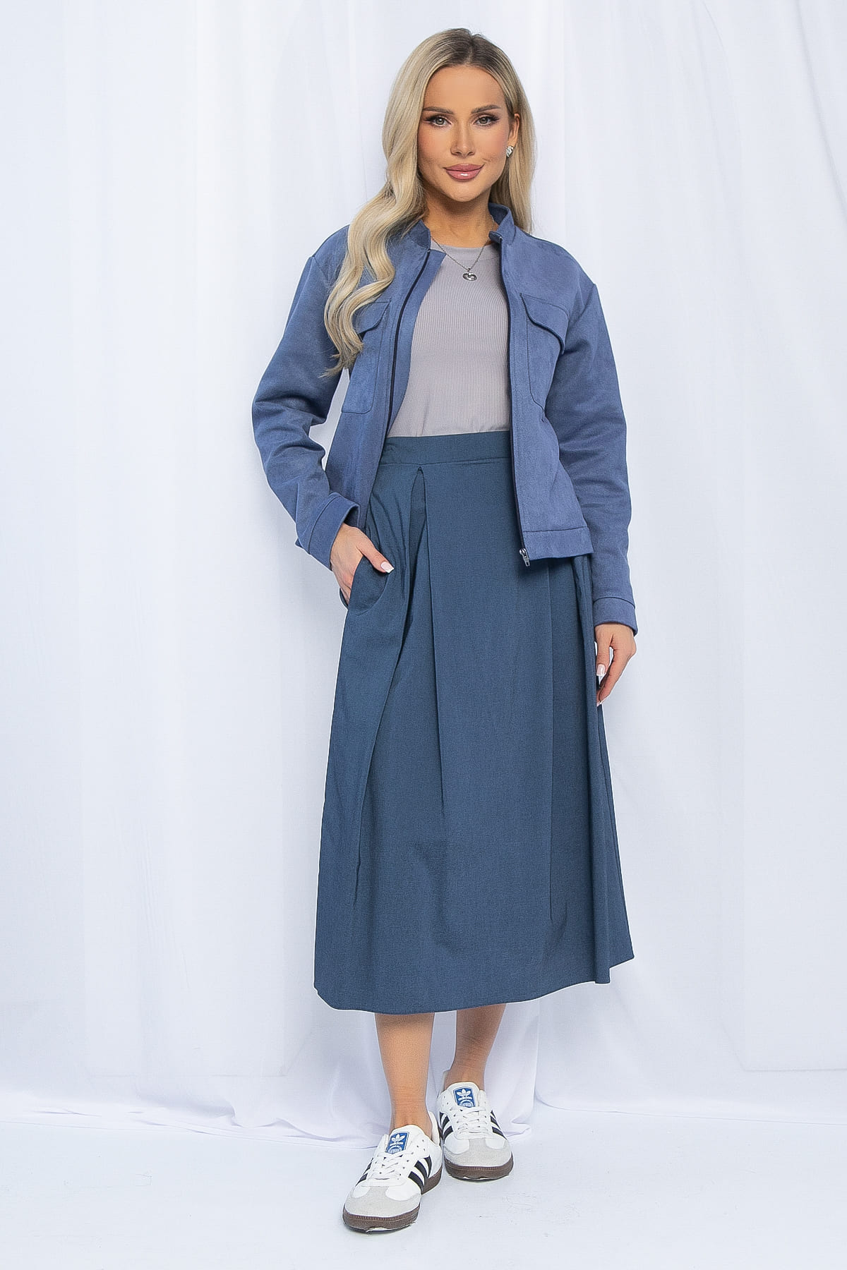 Юбка Городская среда (джинс) Ю13112-16М