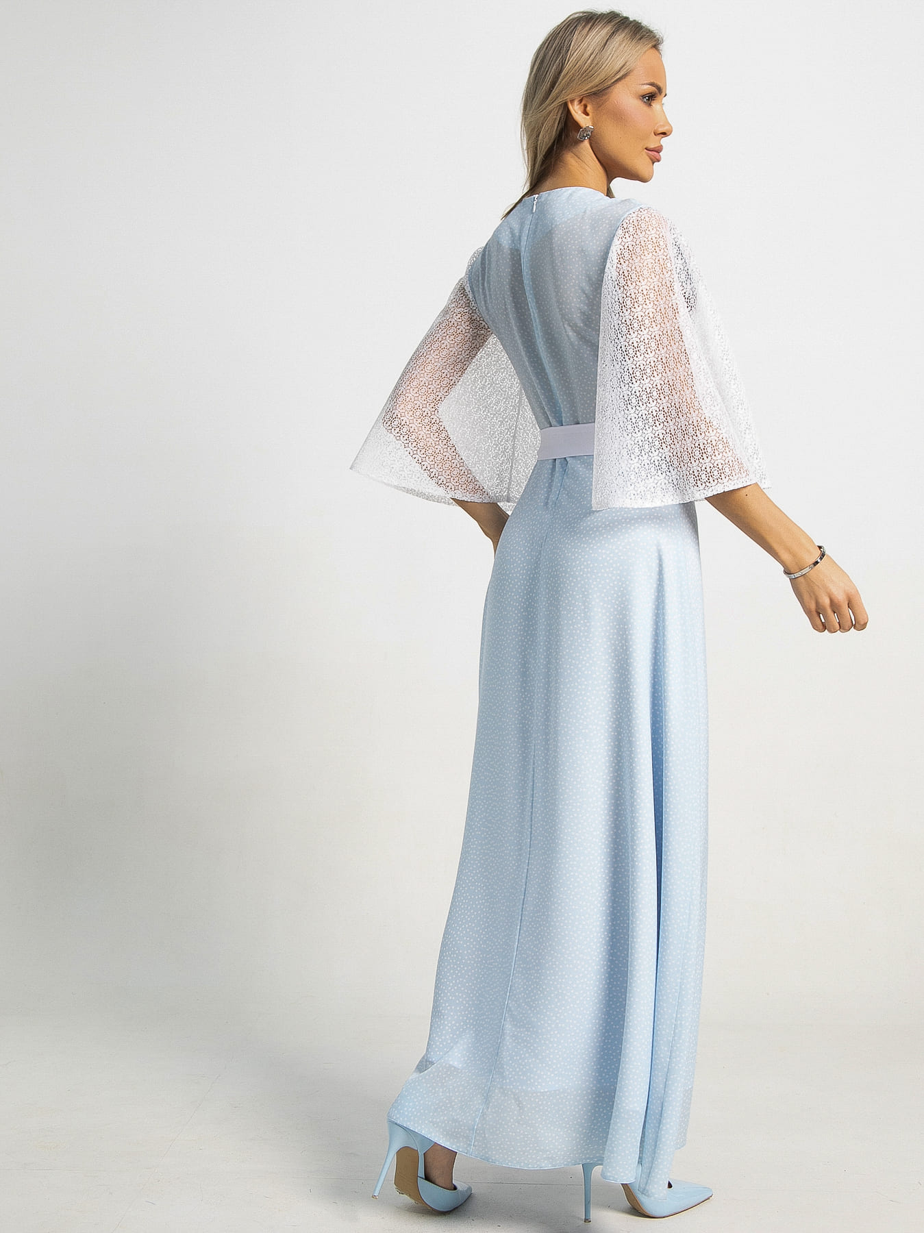 Платье Бьюти (голубое) П15560-18М