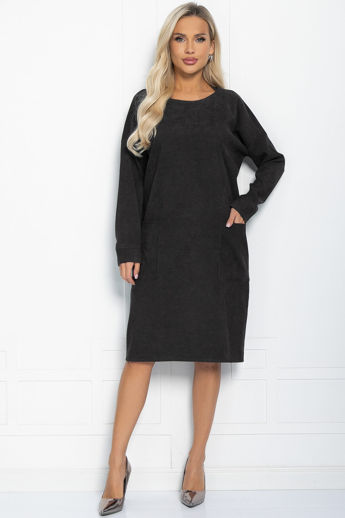 Платье Нова (графит) П11618