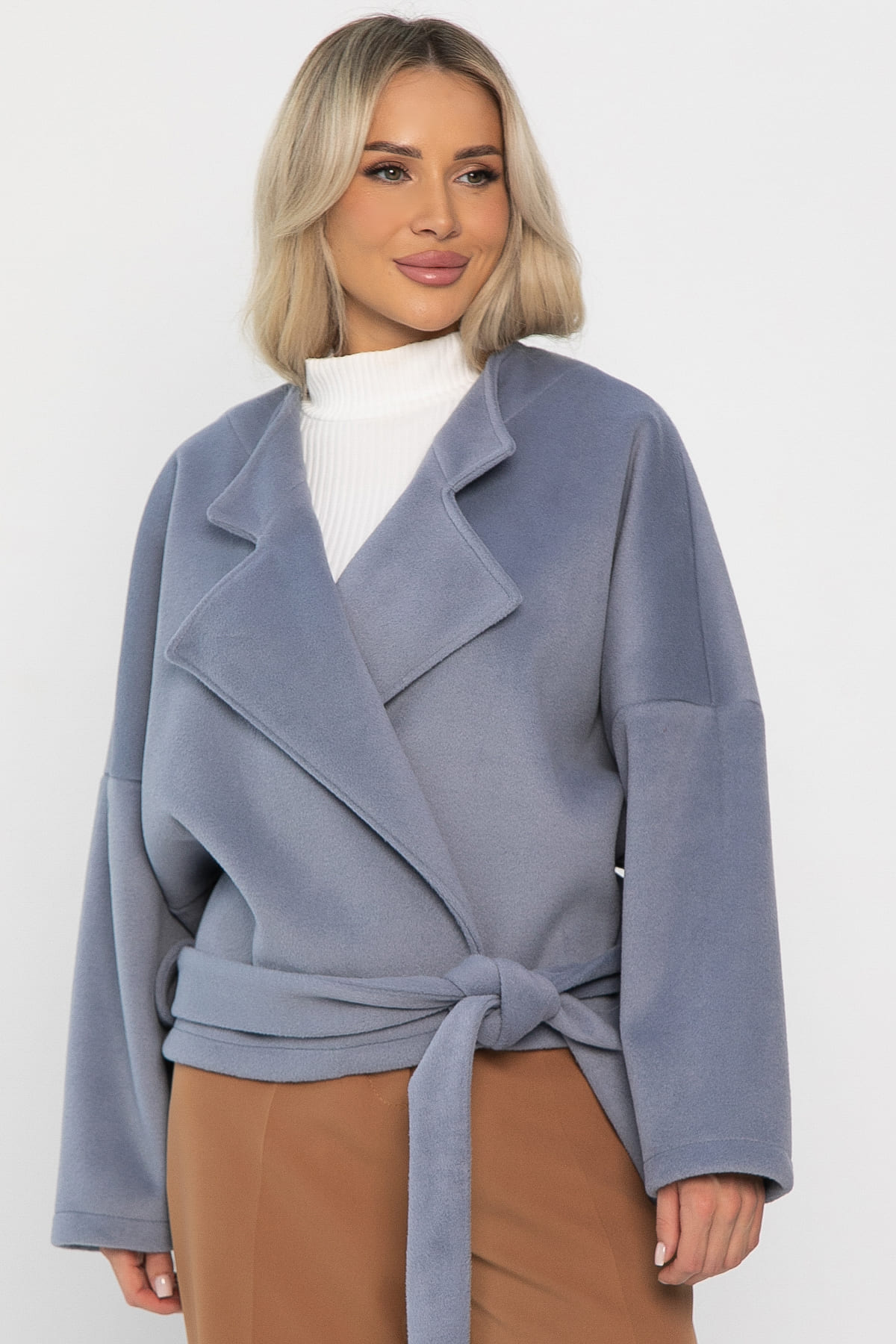 Пальто укороченное Хайт (джинс) Б14338-7М