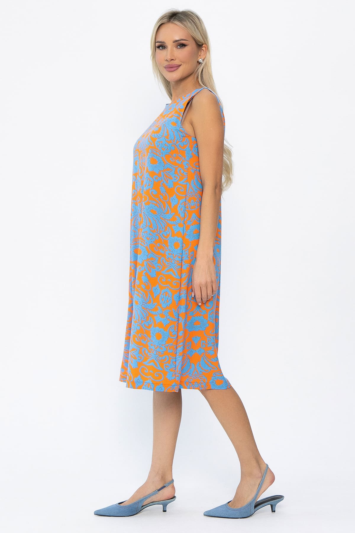 Платье Люси (оранжевое) П13857-25М