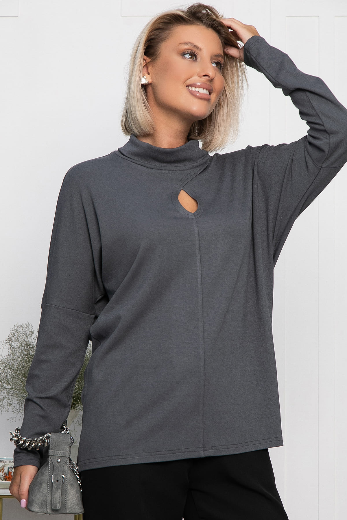 Джемпер Тринити (графит) Б14242-1М