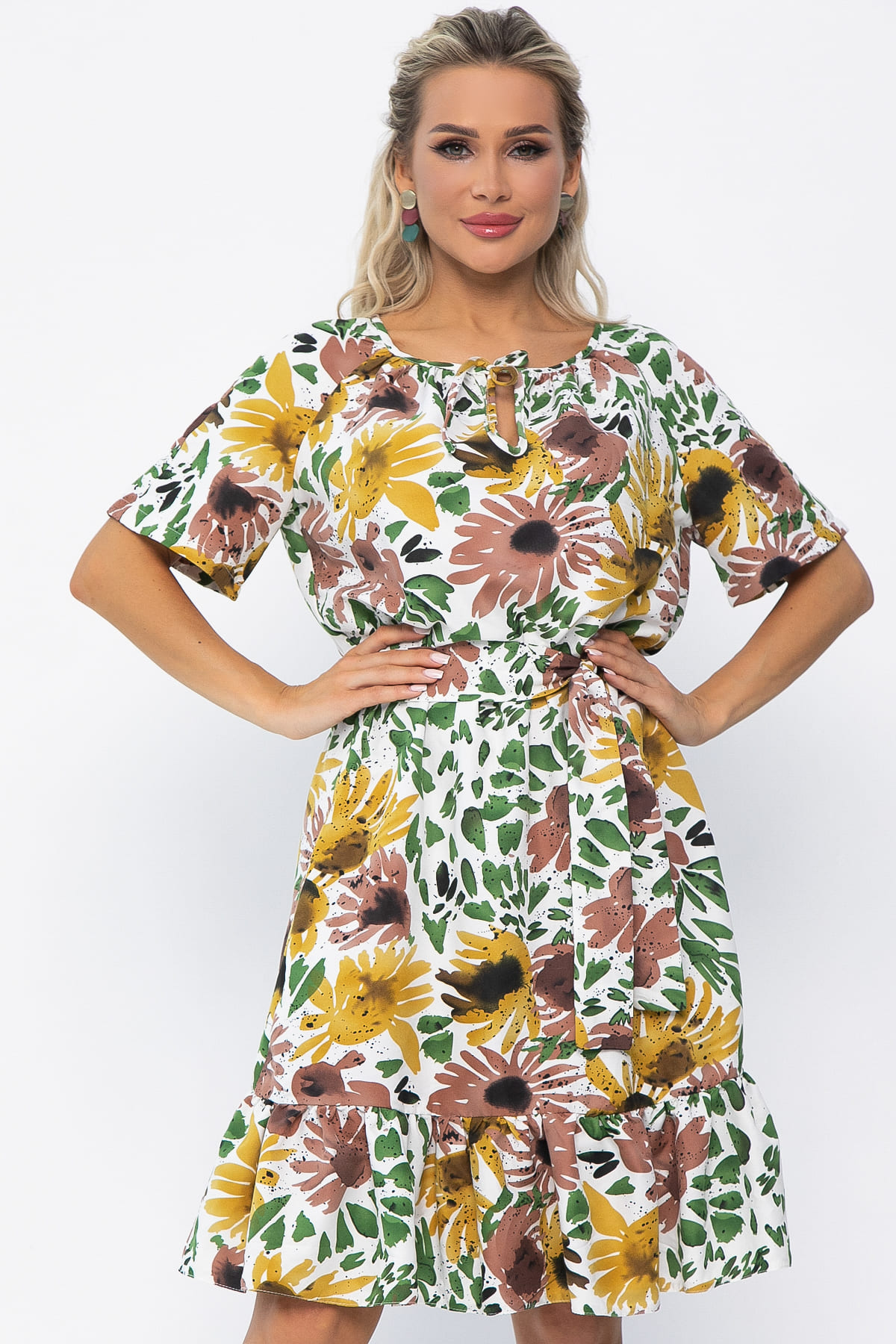 Платье Алания НЬЮ (цветы) П13627-10М