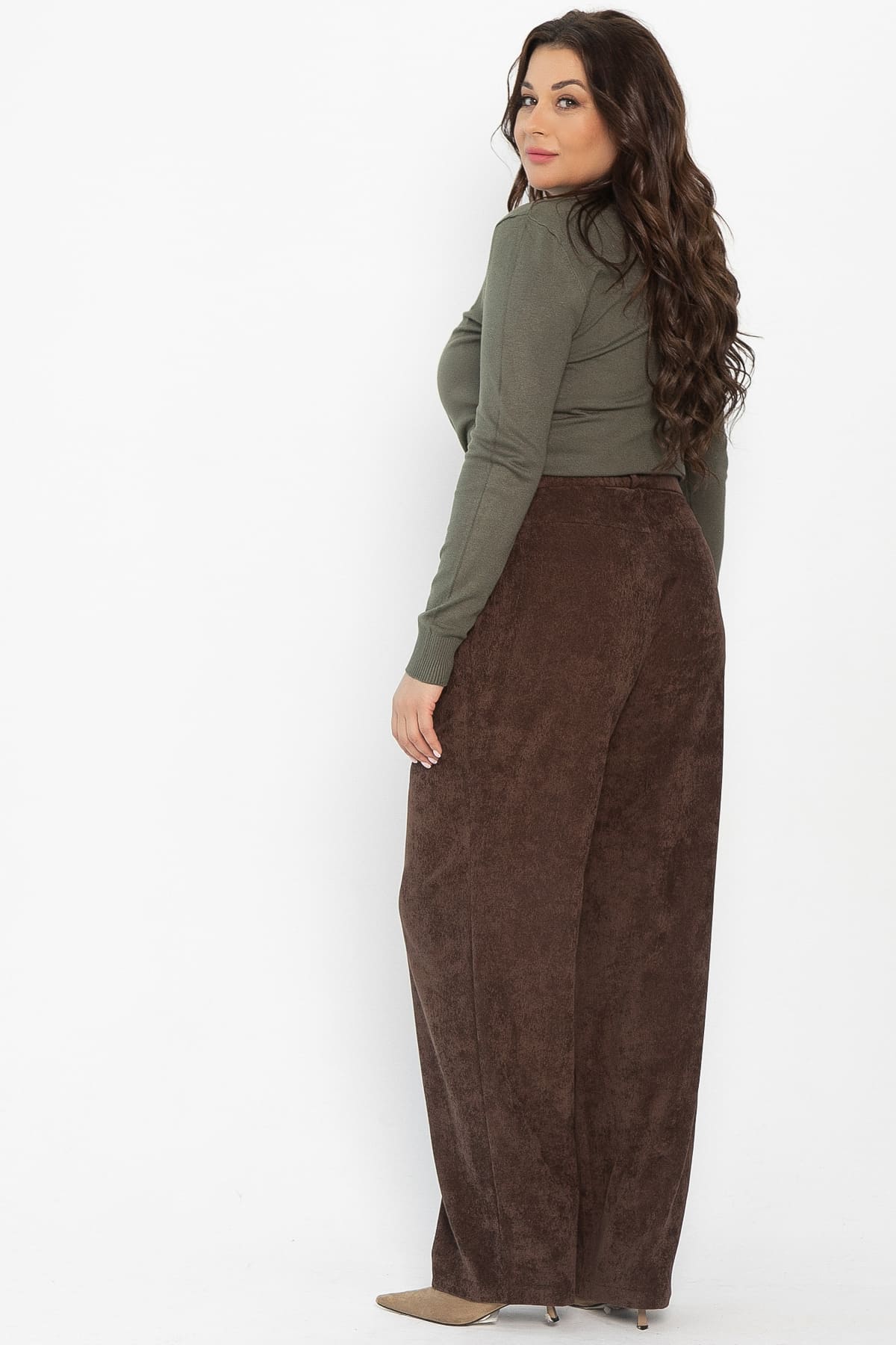 Брюки вельветовые Брауни (коричневые) Б14442-25М