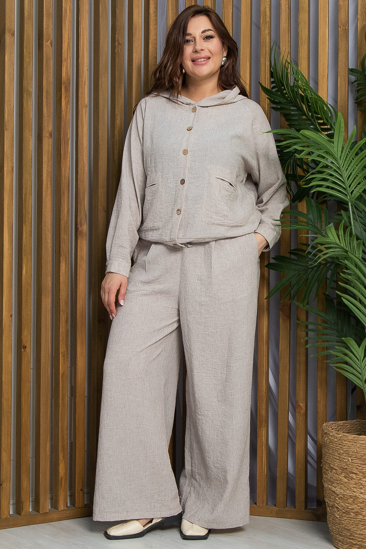 Костюм Луговые цветы (бежевый) К13786-18М