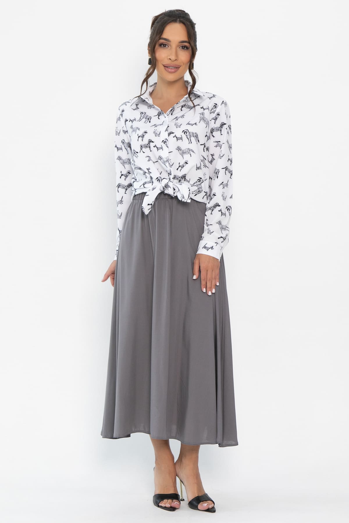 Юбка Сейла (серая) Ю13943-25М