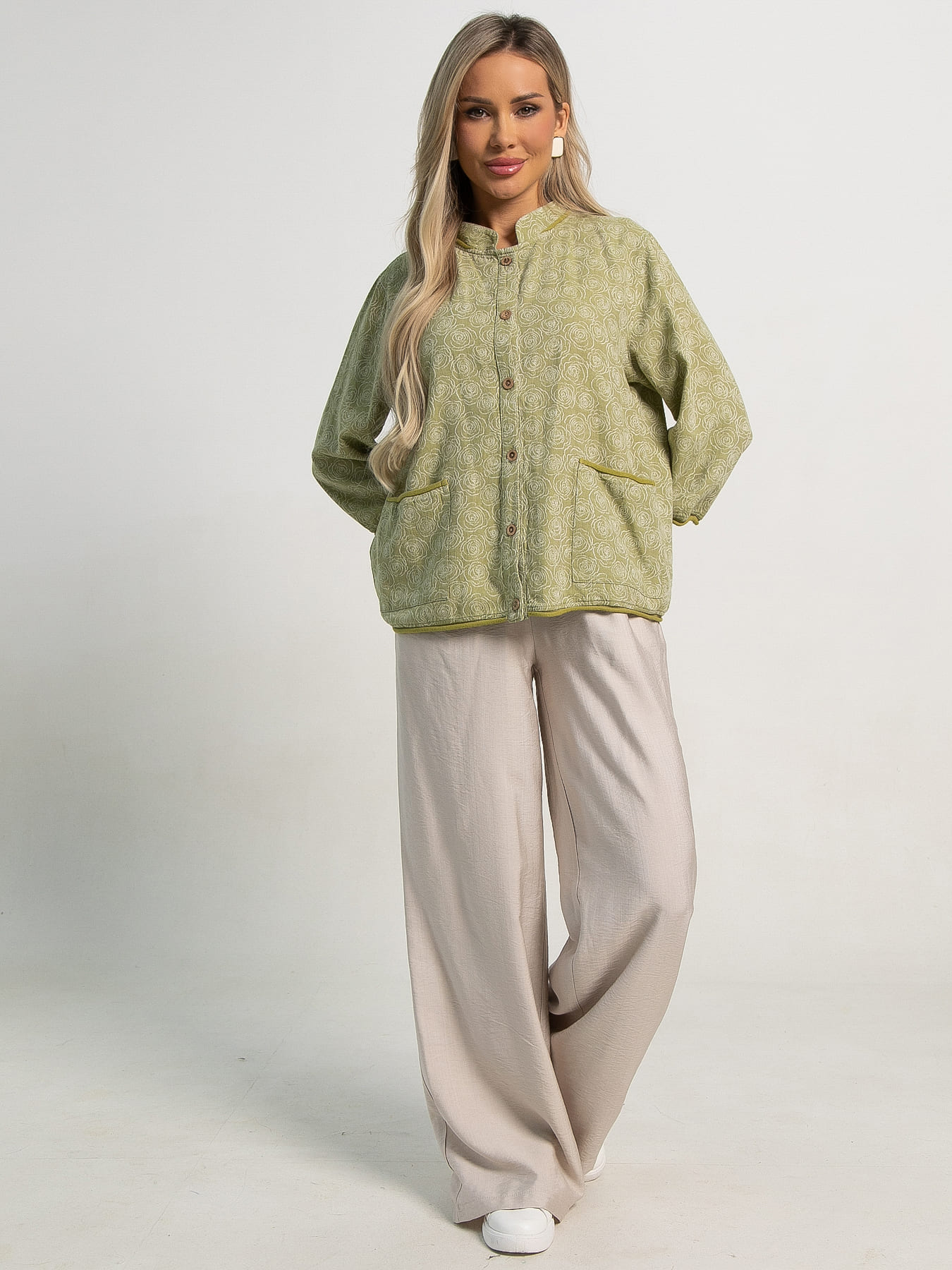 Жакет летний Бияги (олива) Б15529-4М