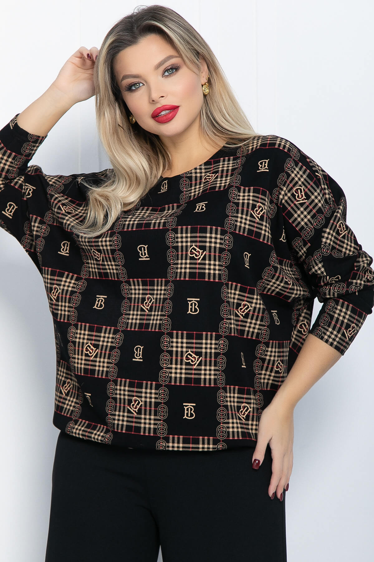 Блузон Ты вдохновение (черный) Б11878