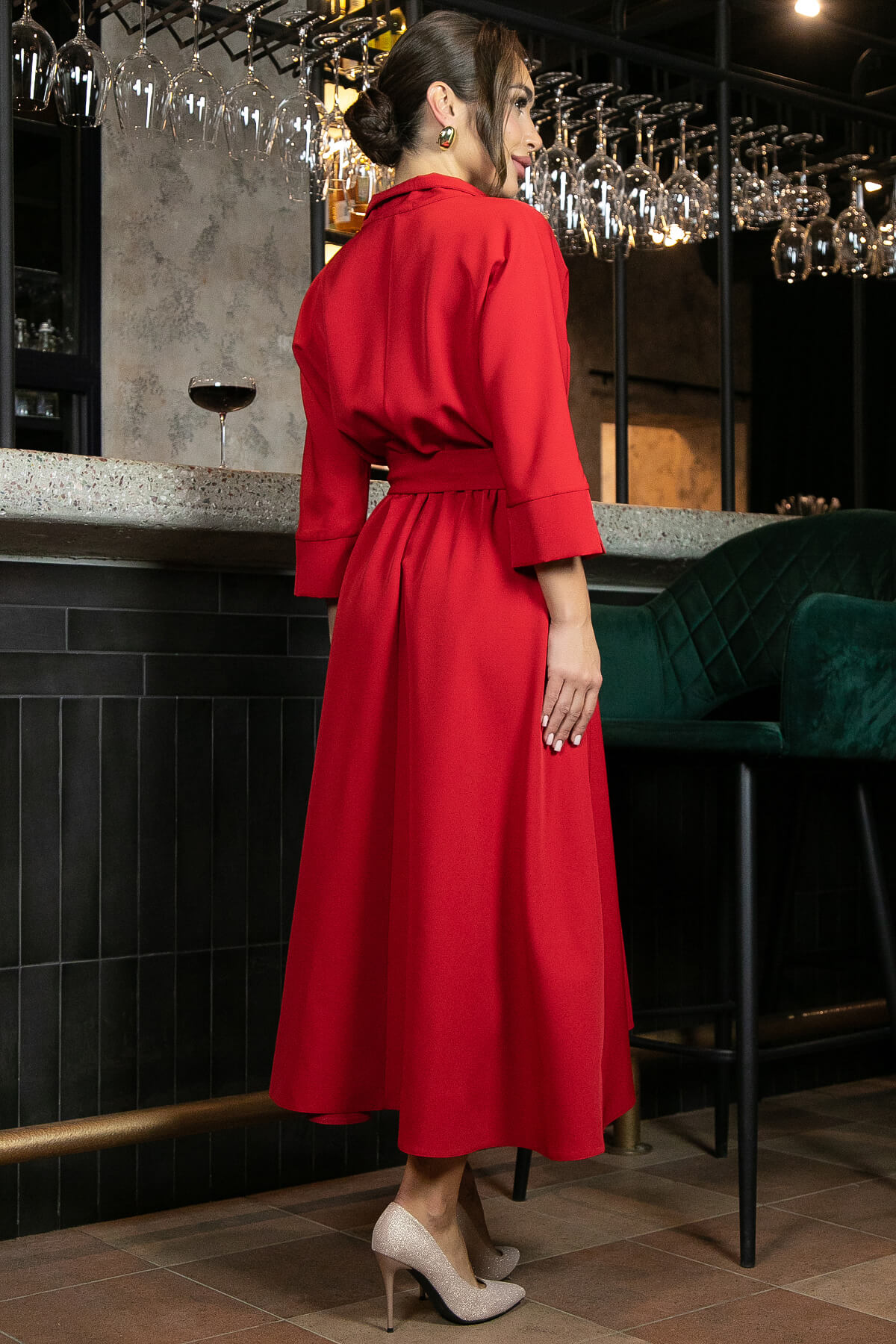 Платье Лорита (красное) П11460