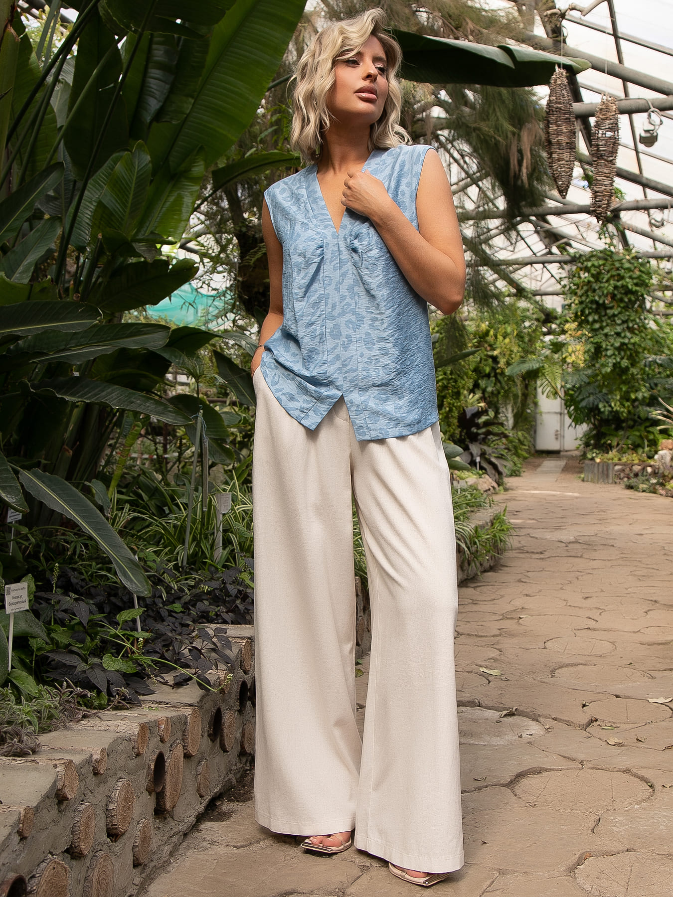 Блуза Влада (джинс) Б15530-1М