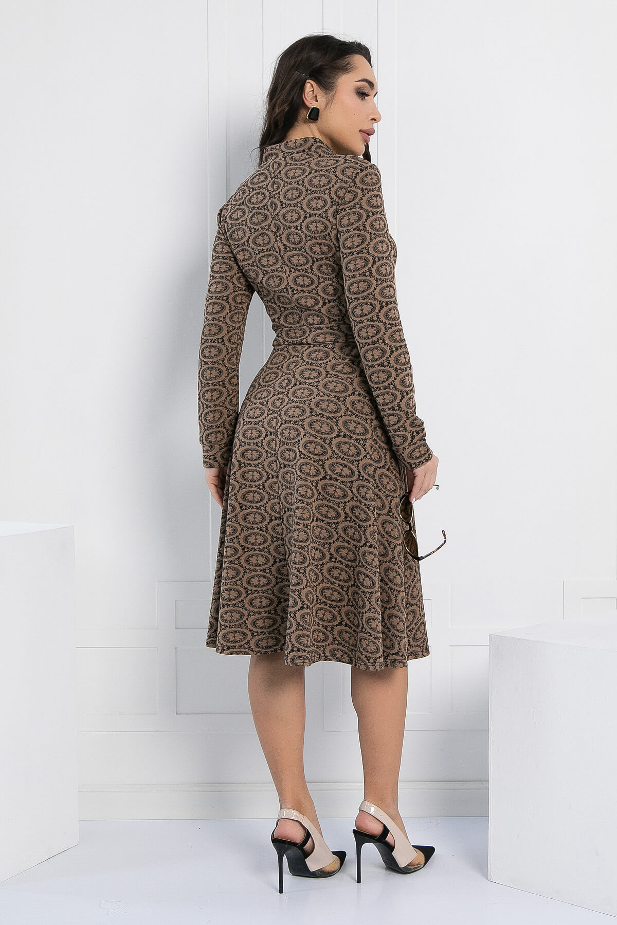 Платье Эсмина (коричневое) П13017-14М