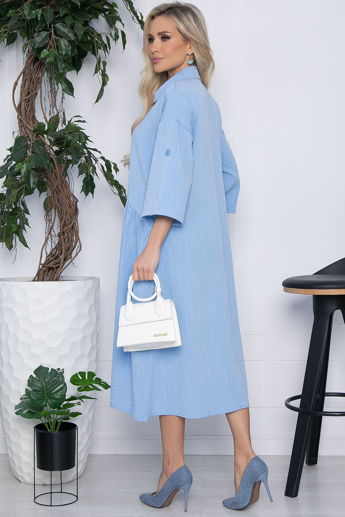 Платье Индира (голубое) П15684-5М