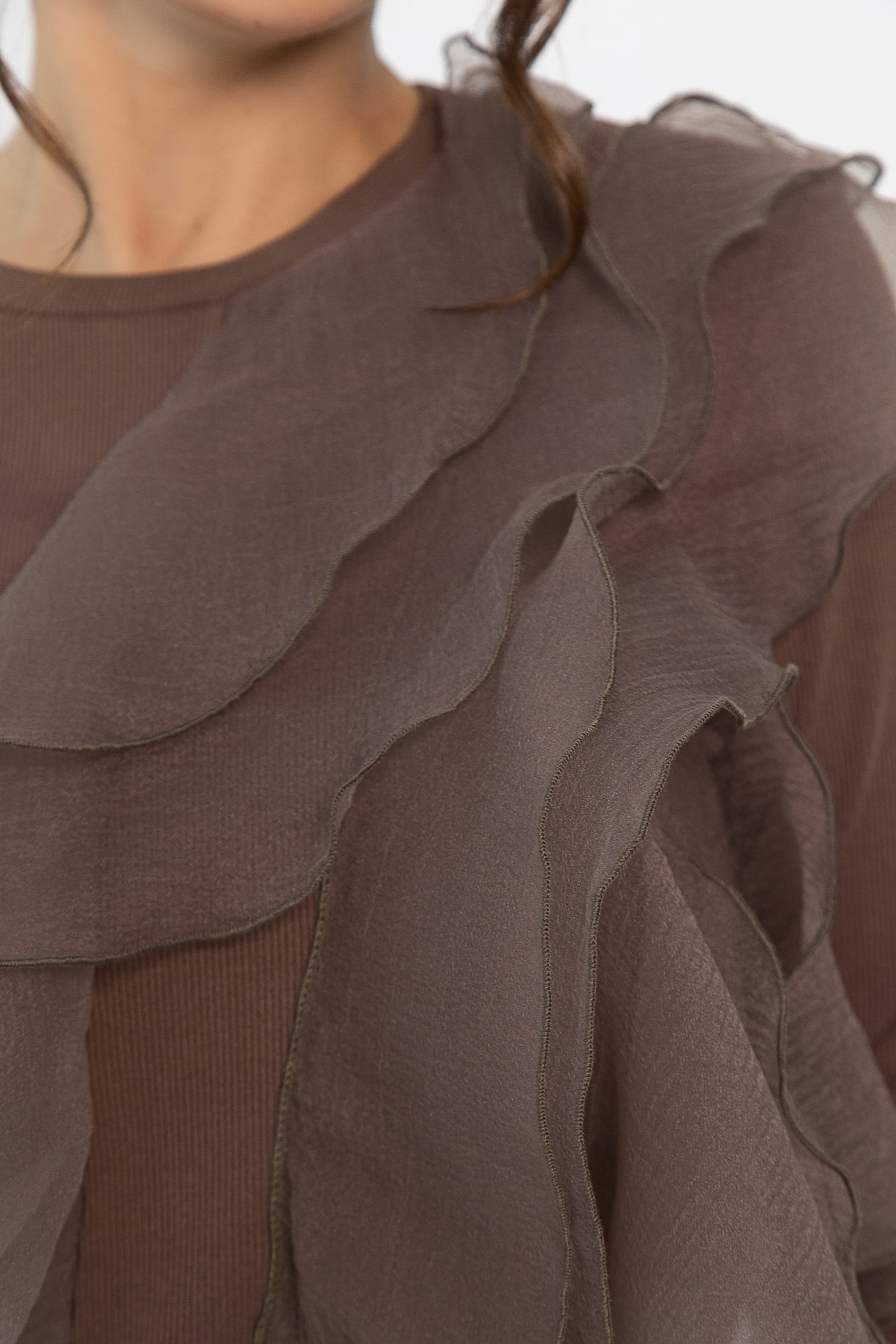 Блуза Риана (коричневая) Б14223-5М