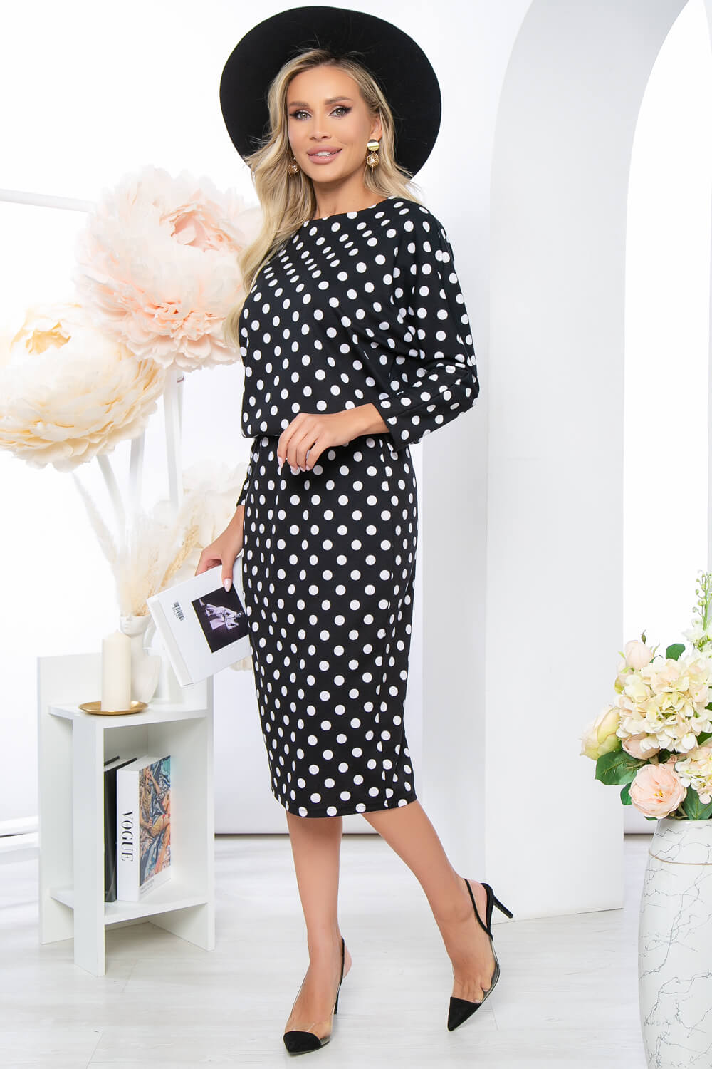 Платье "Джун" (горох) П5041