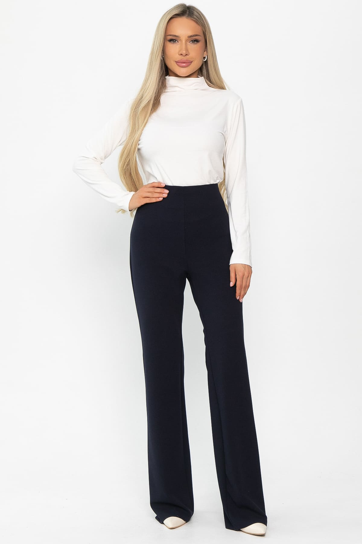 Брюки клёш Алека (синие) Б14885-4М