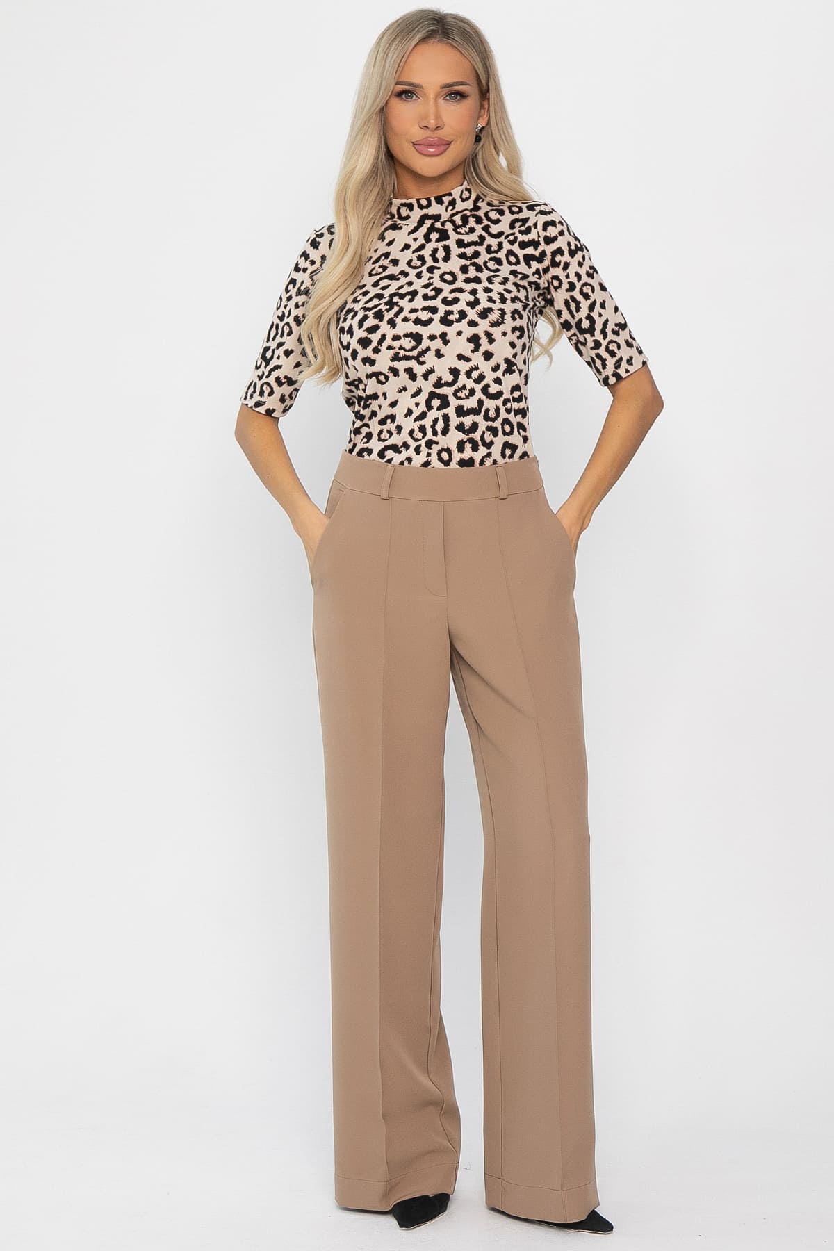 Брюки со стрелками Дэнди  (бежевые) Б14384-30М