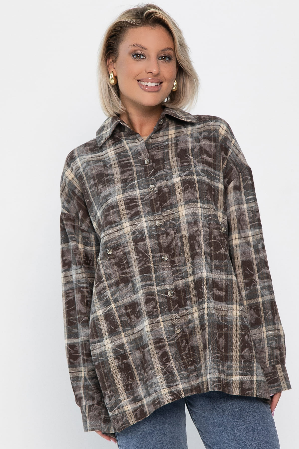 Рубашка Скай (коричневая) Б14194-5М