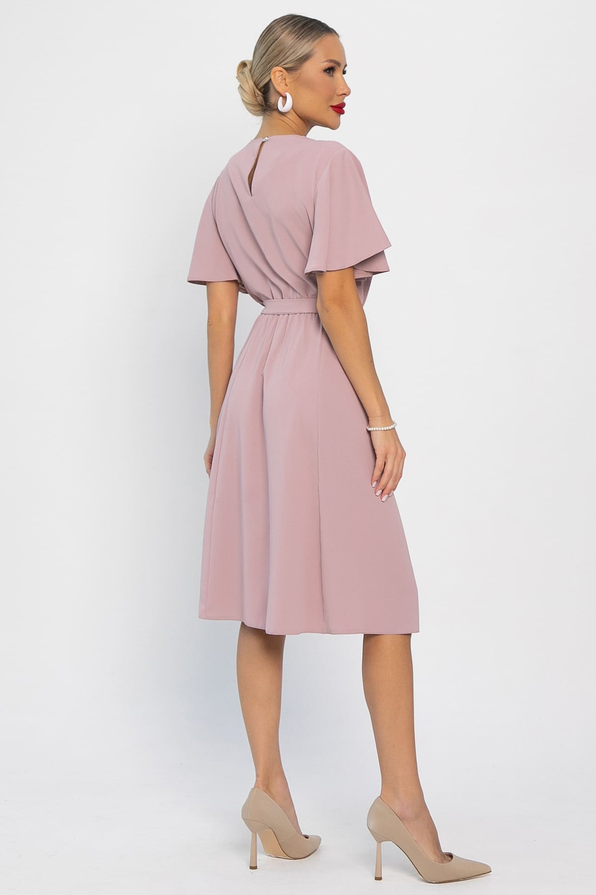 Платье Трепет любви (пудра) П13915-39М