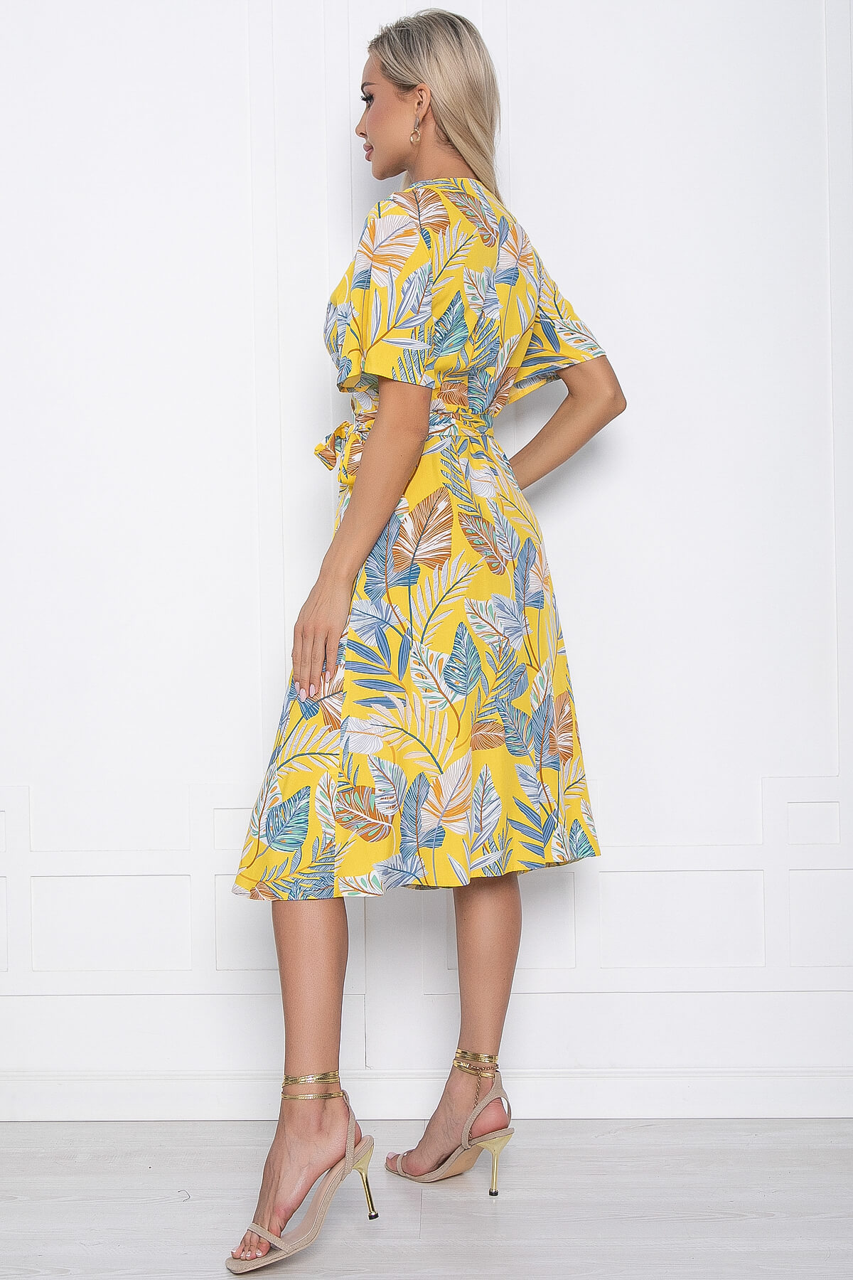 Платье Мода люкс (желтое) П10882