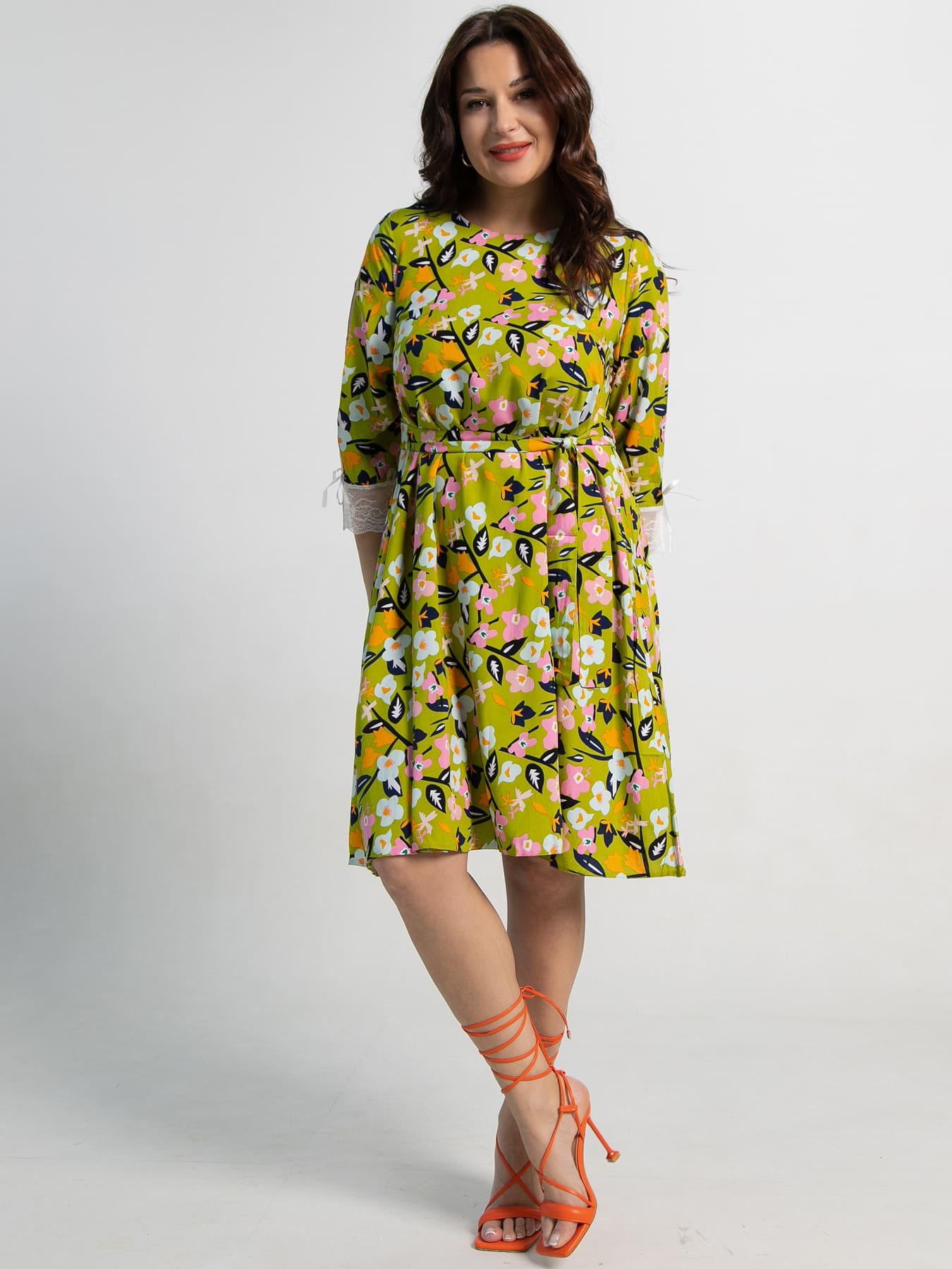 Платье Яна (зеленое) П15634-33М