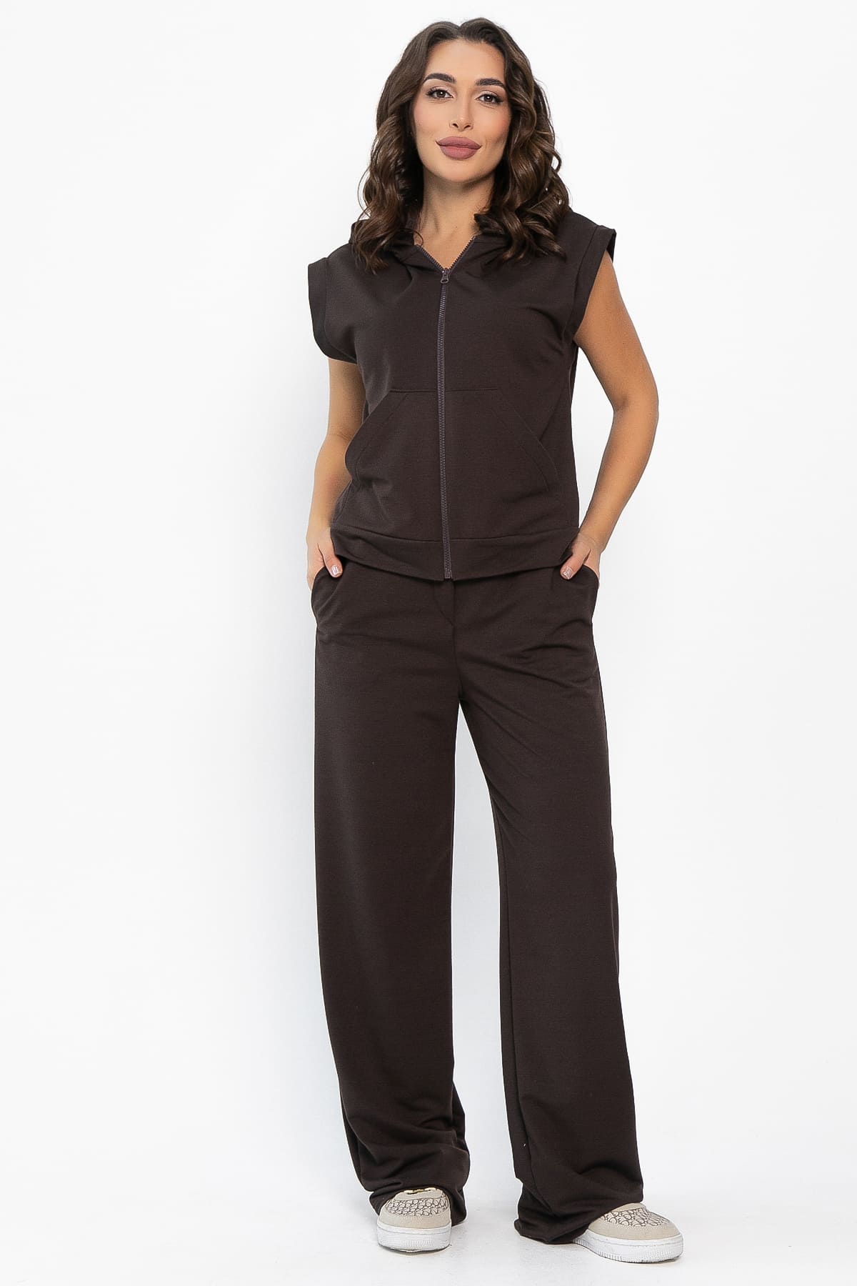 Жилет Хэрис (горький шоколад) Б14141-25М