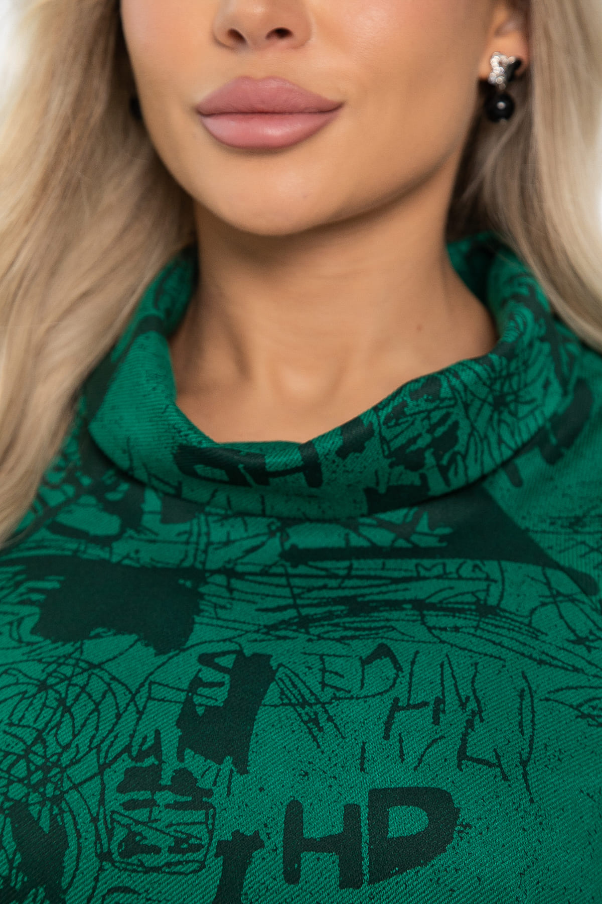 Платье трикотажное Конфетти (зеленое) П14295-18М