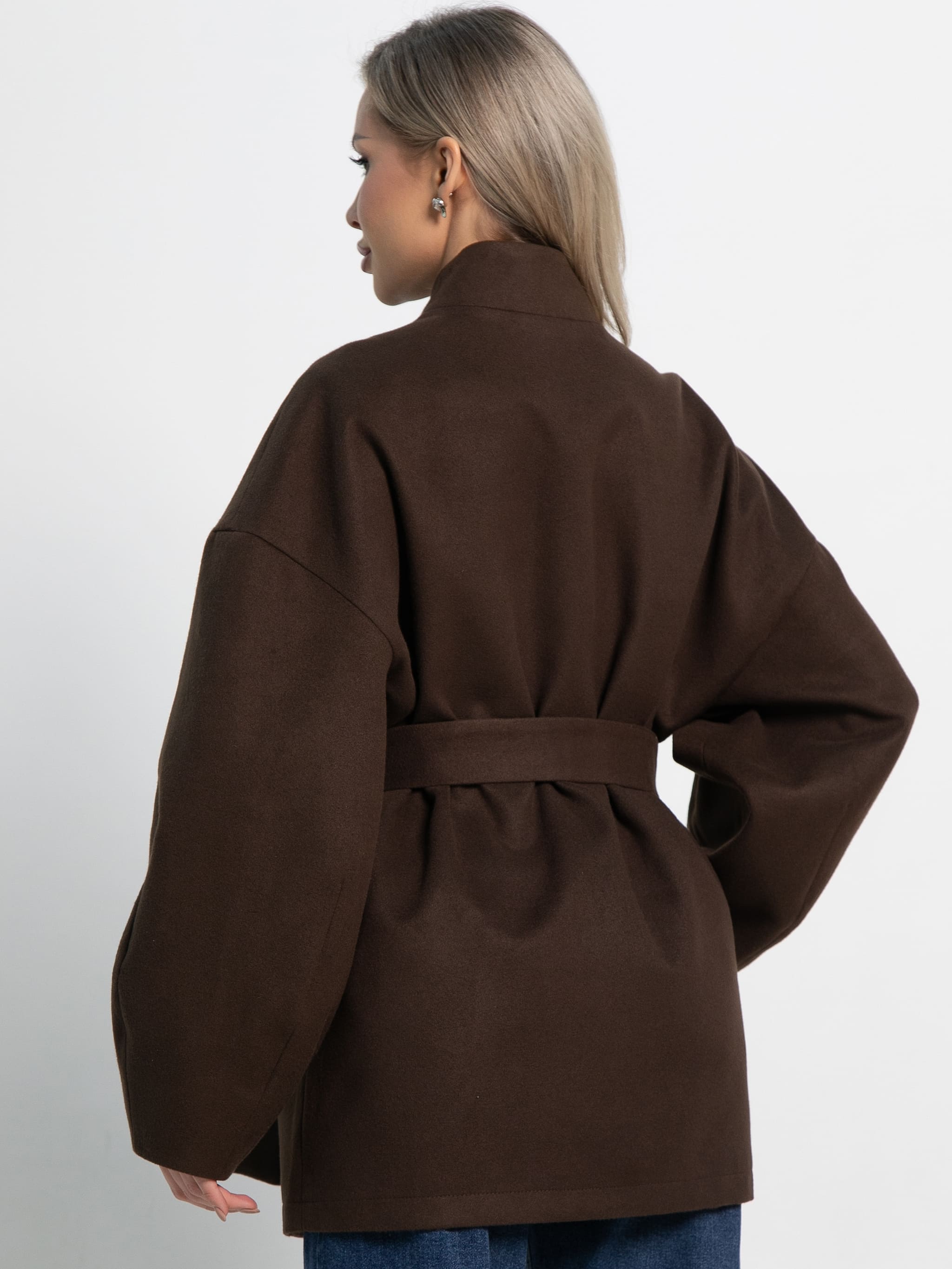 Пальто Мелания (горький шоколад) Б15185-5М