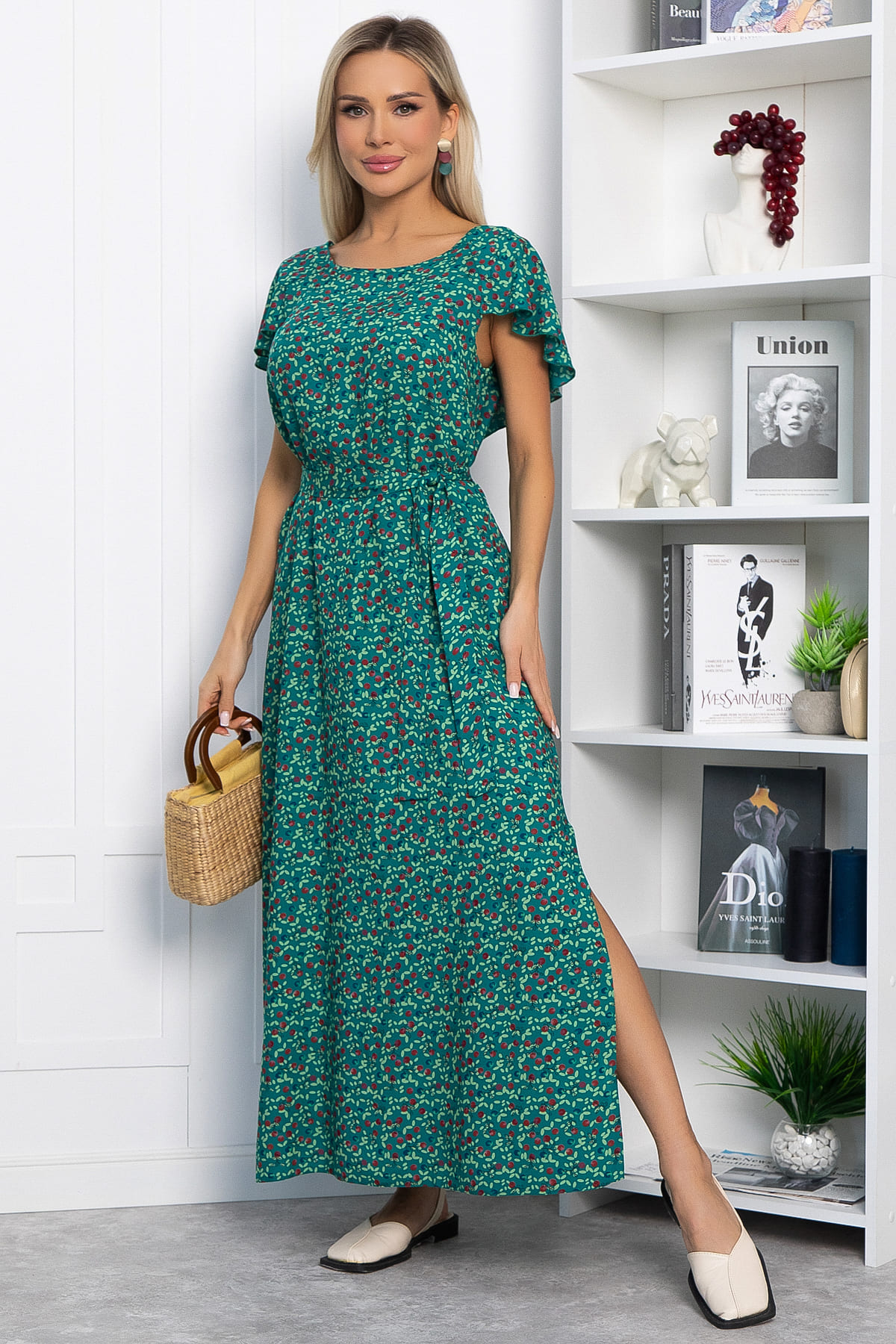 Платье Вечер свиданий (зеленое) П13830-16М