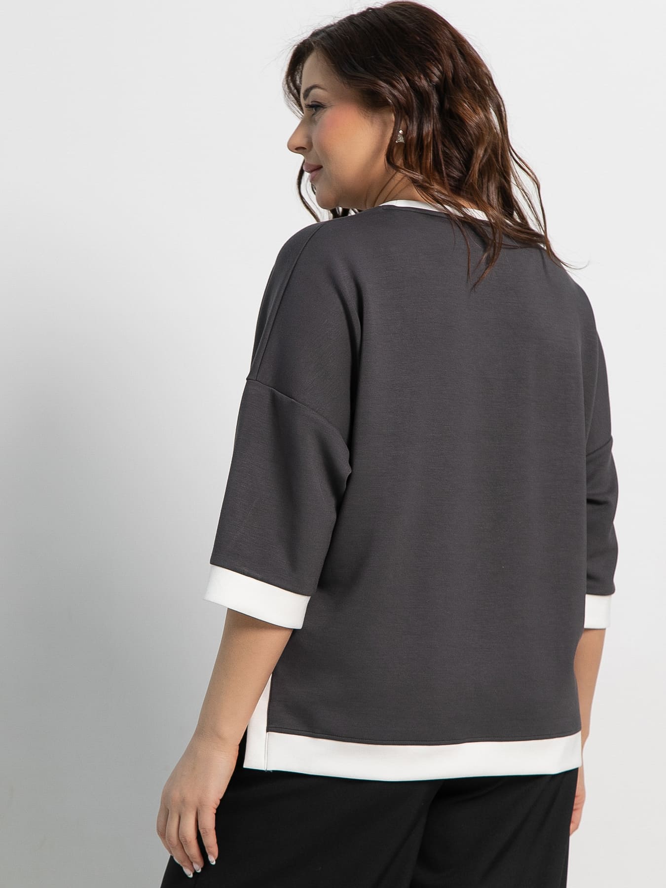 Блуза Нукси (серая) Б15172-4М