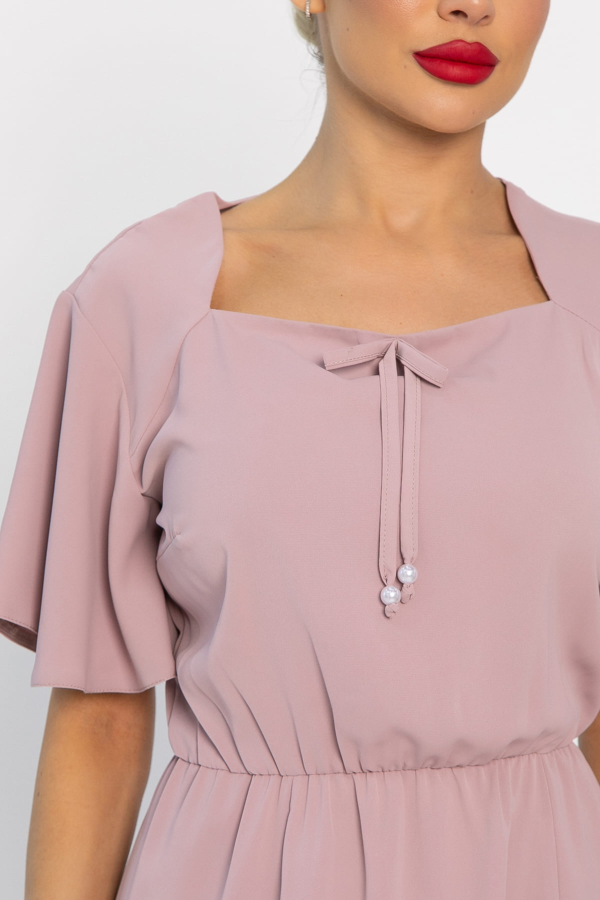 Платье Трепет любви (пудра) П13915-39М