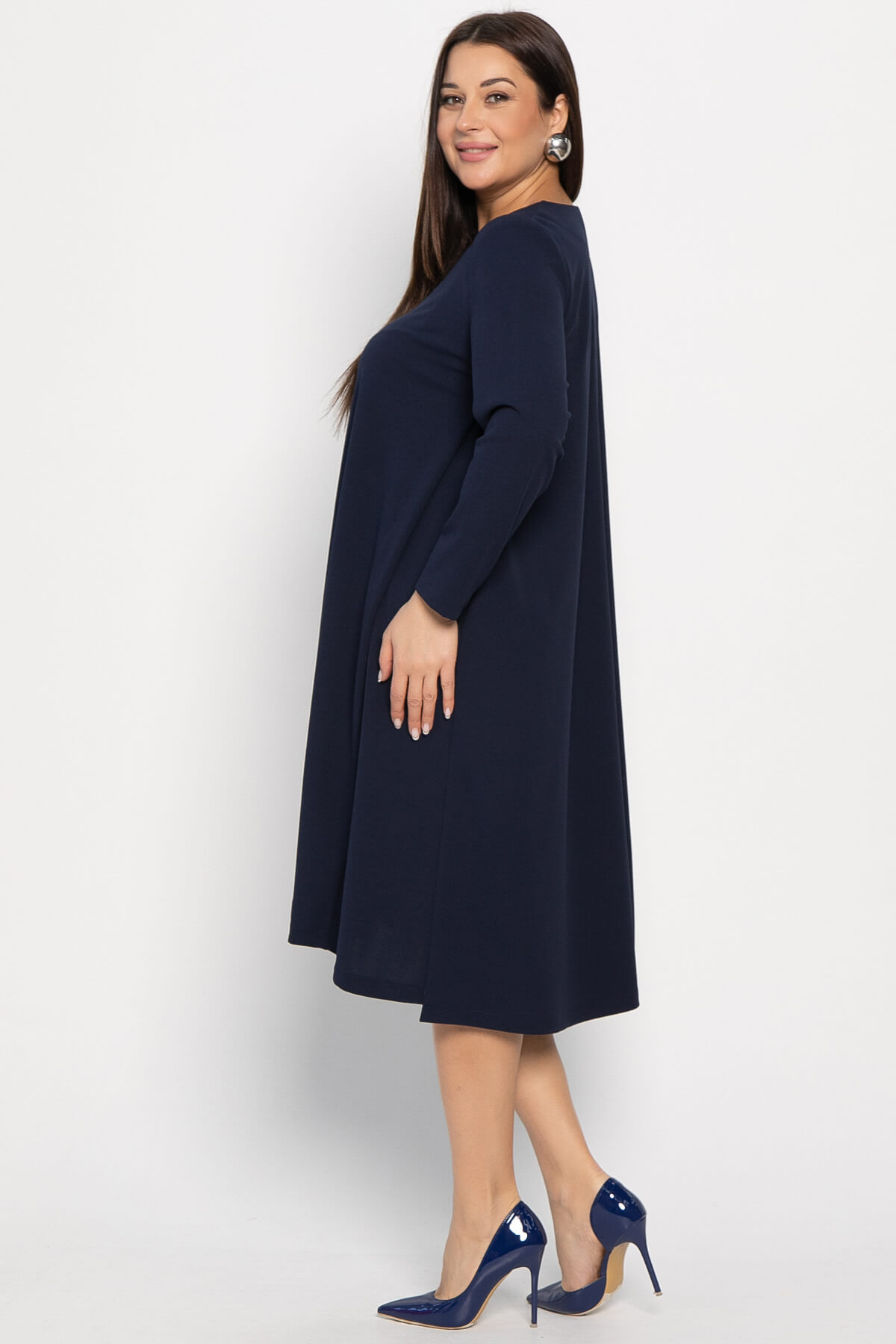Платье Точка стиля (синее) П14832-16М
