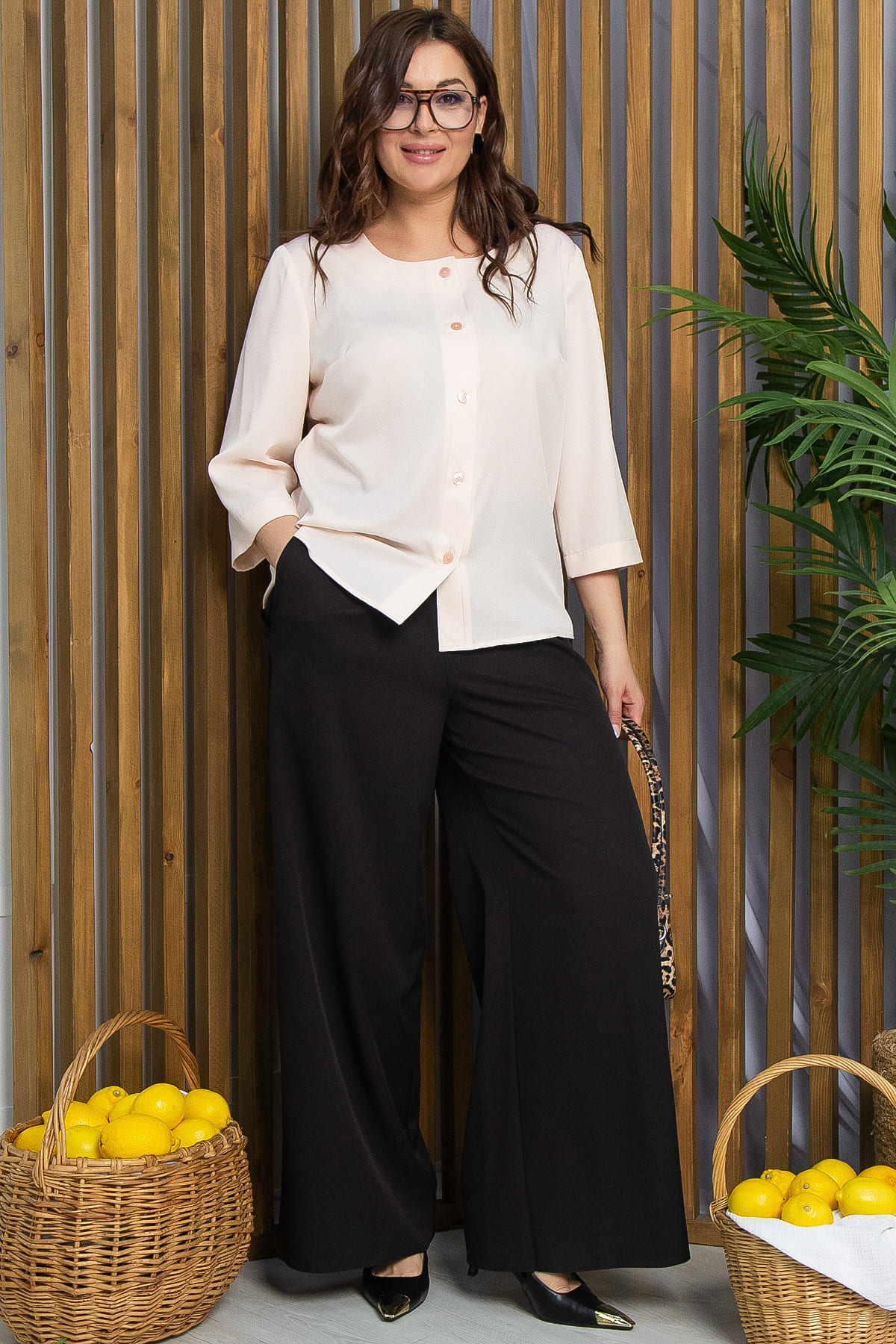 Блуза Анила (персиковая) Б13214-47М