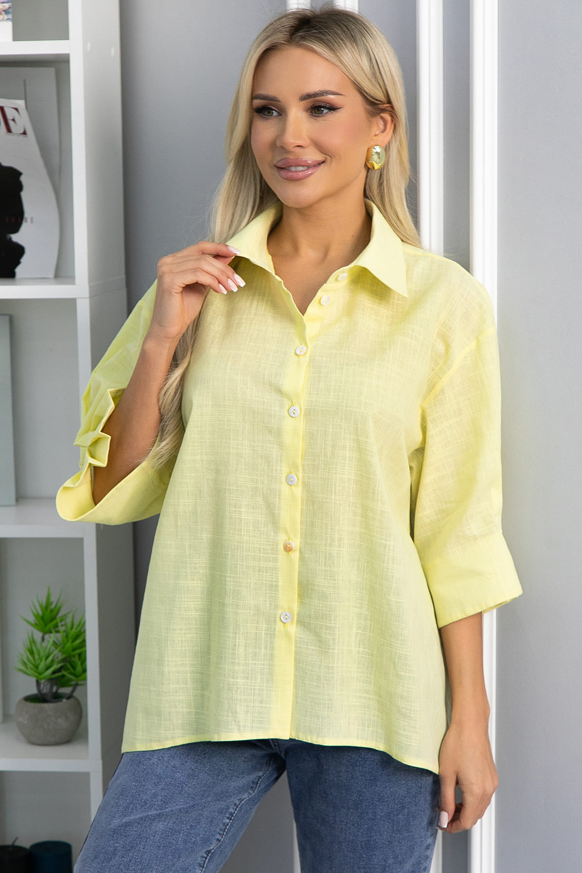 Блуза Ясмина (желтая) Б15334-5М