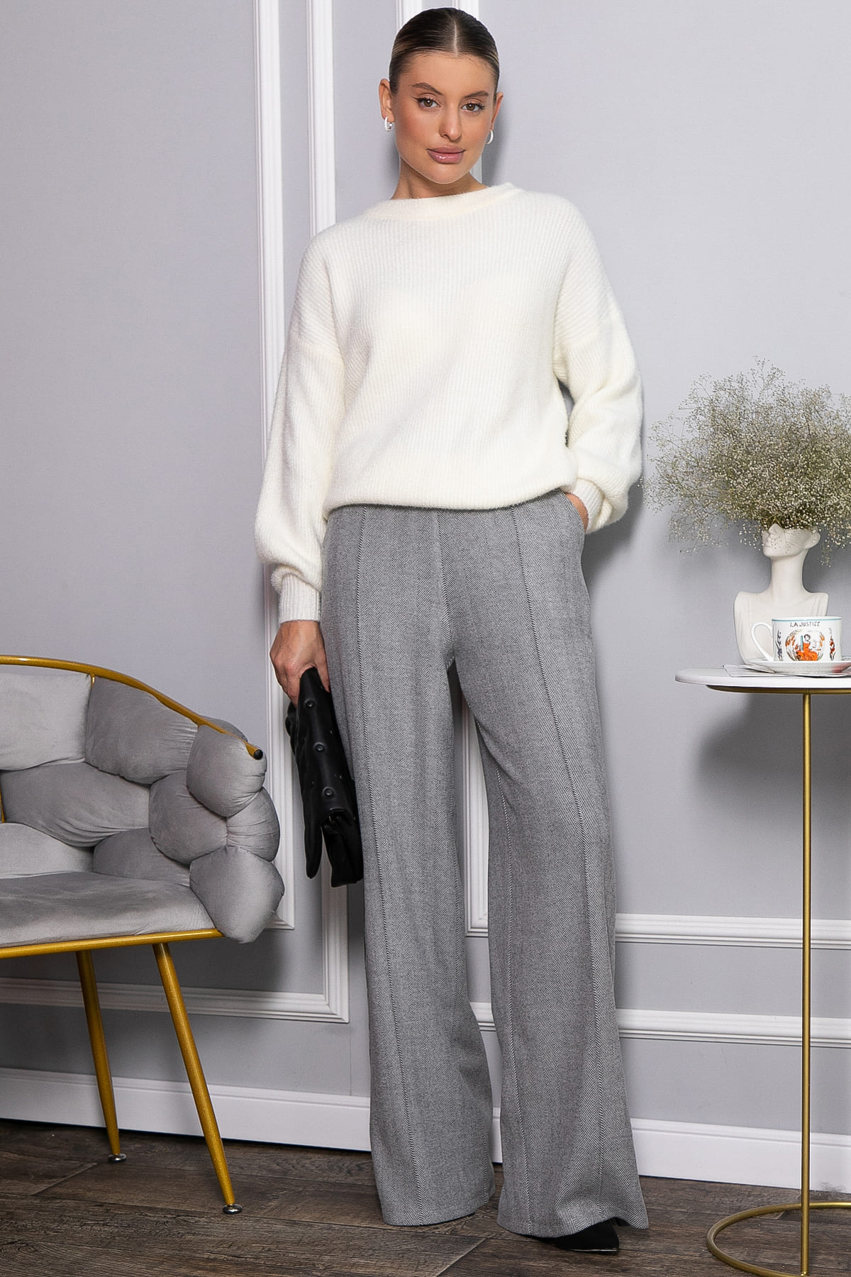 Брюки Аларика (серые) Б14797-5М