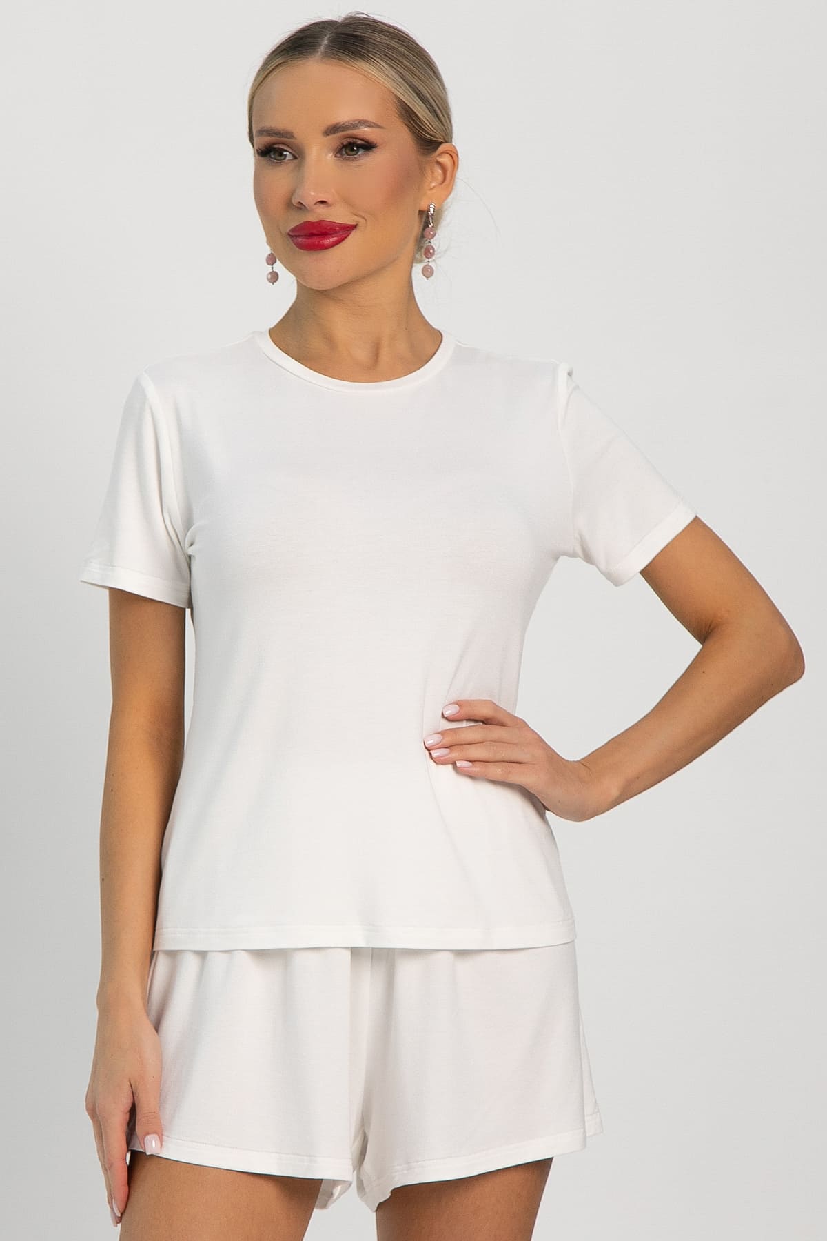 Костюм для дома Шелк вискозы (молочный) К14497-52М