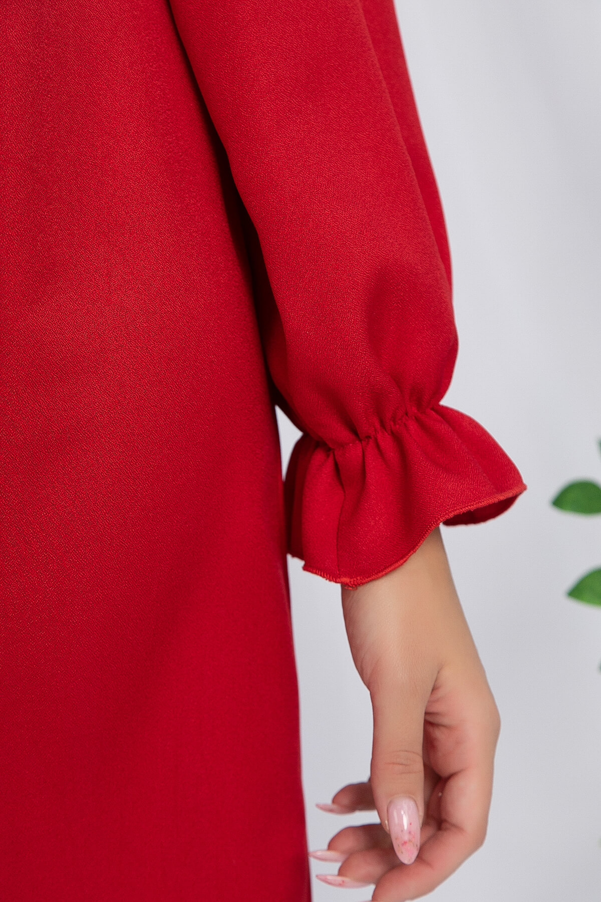 Платье Яркий акцент (красное) П12959-36М