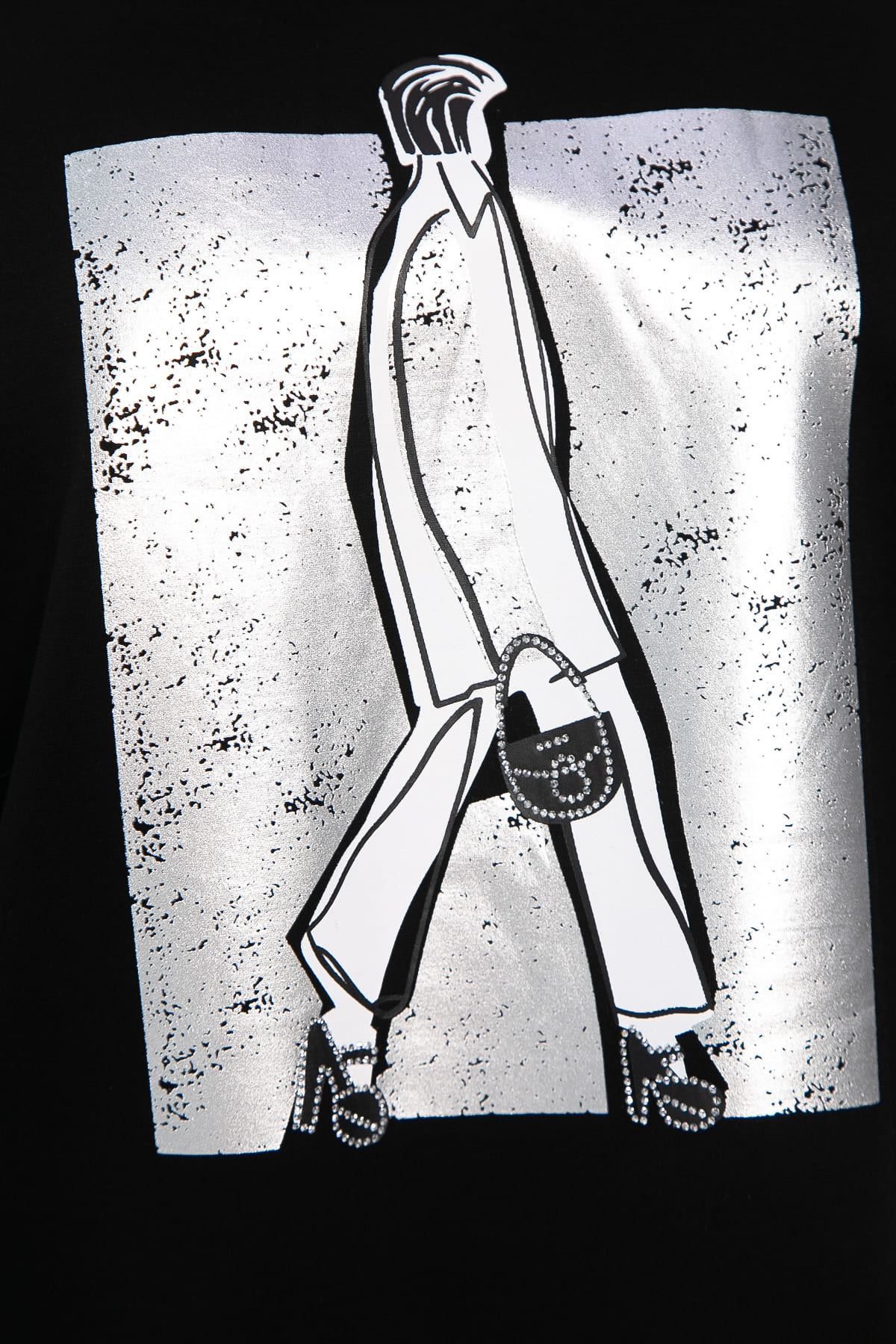 Блуза Фауст (черная) Б14202-20М