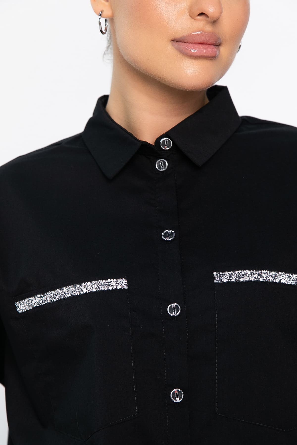 Рубашка Аристократка (черная) Б14440-10М