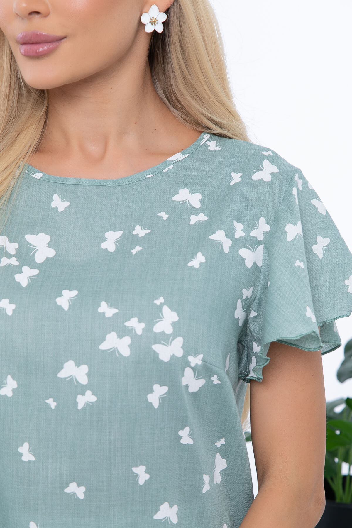 Блуза "Гайана" (мята) Б6778