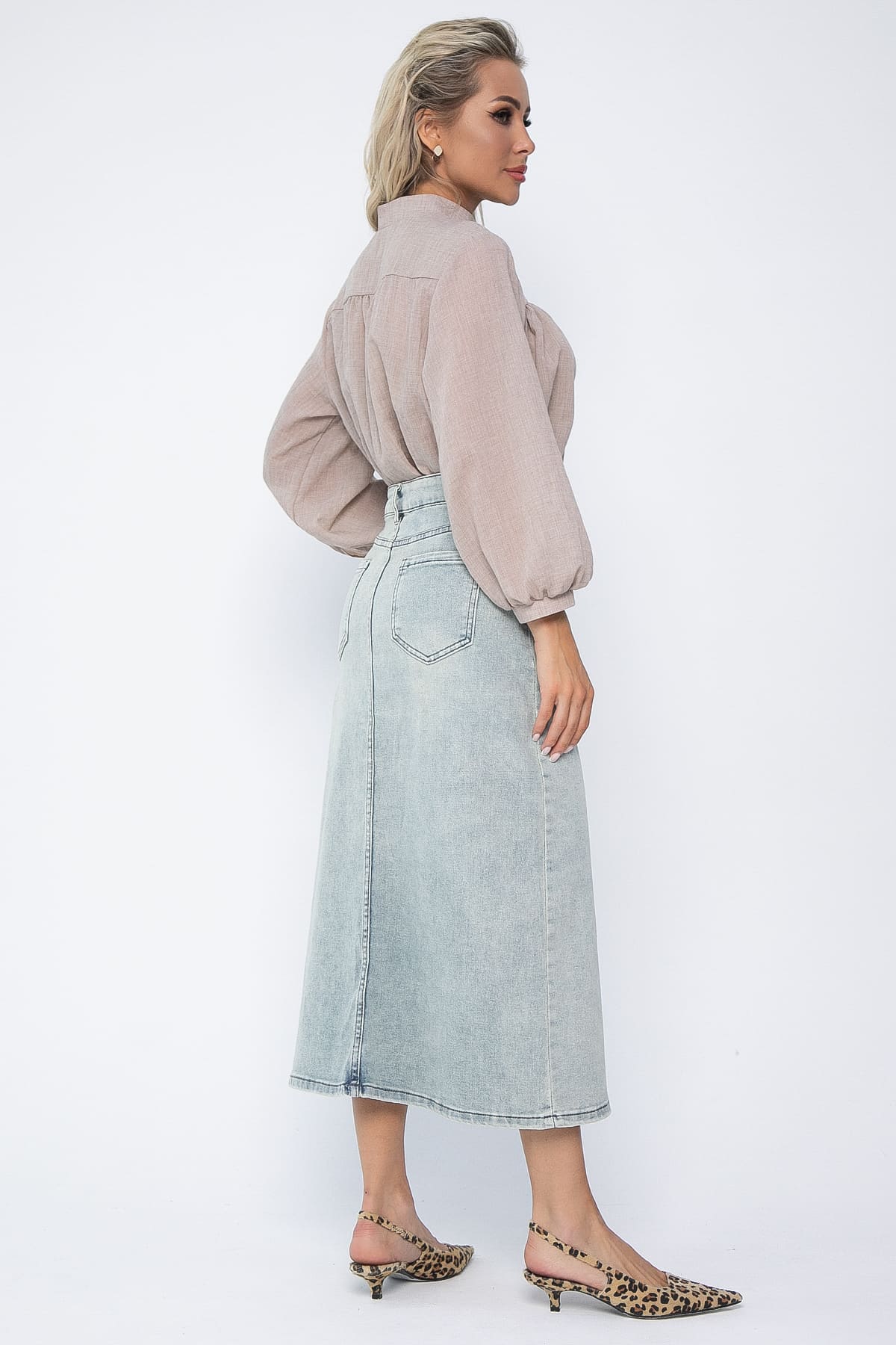 Юбка Мюнхен (голубо-зеленая) Ю13644-4М