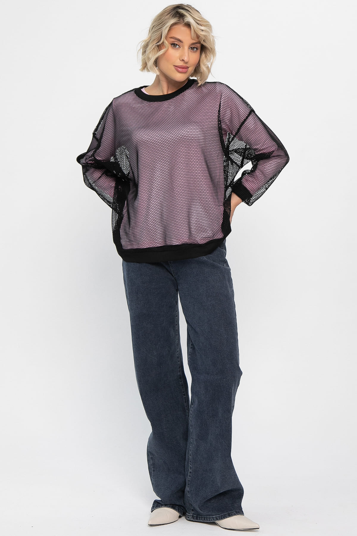 Свитшот Джокер (черно-розовая) Б14712-5М