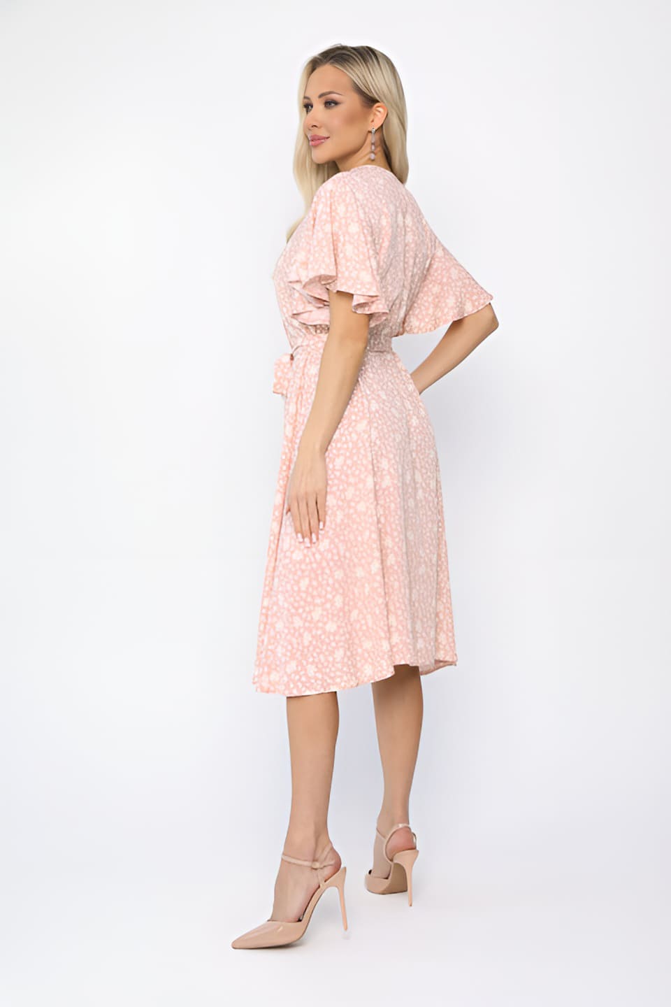 Платье Цветочный сад НЬЮ (розовое) П13709-25М