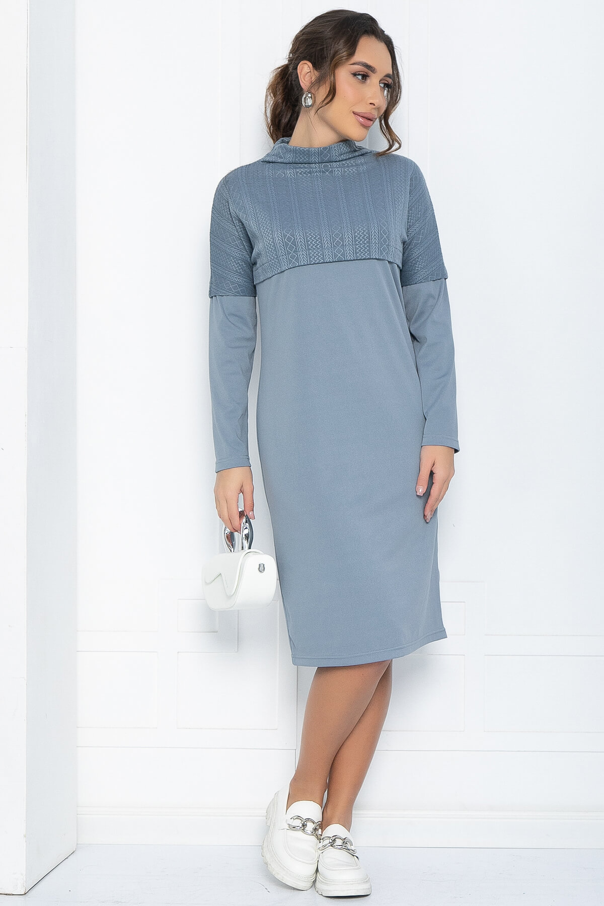 Платье Нарина (серое) П12050