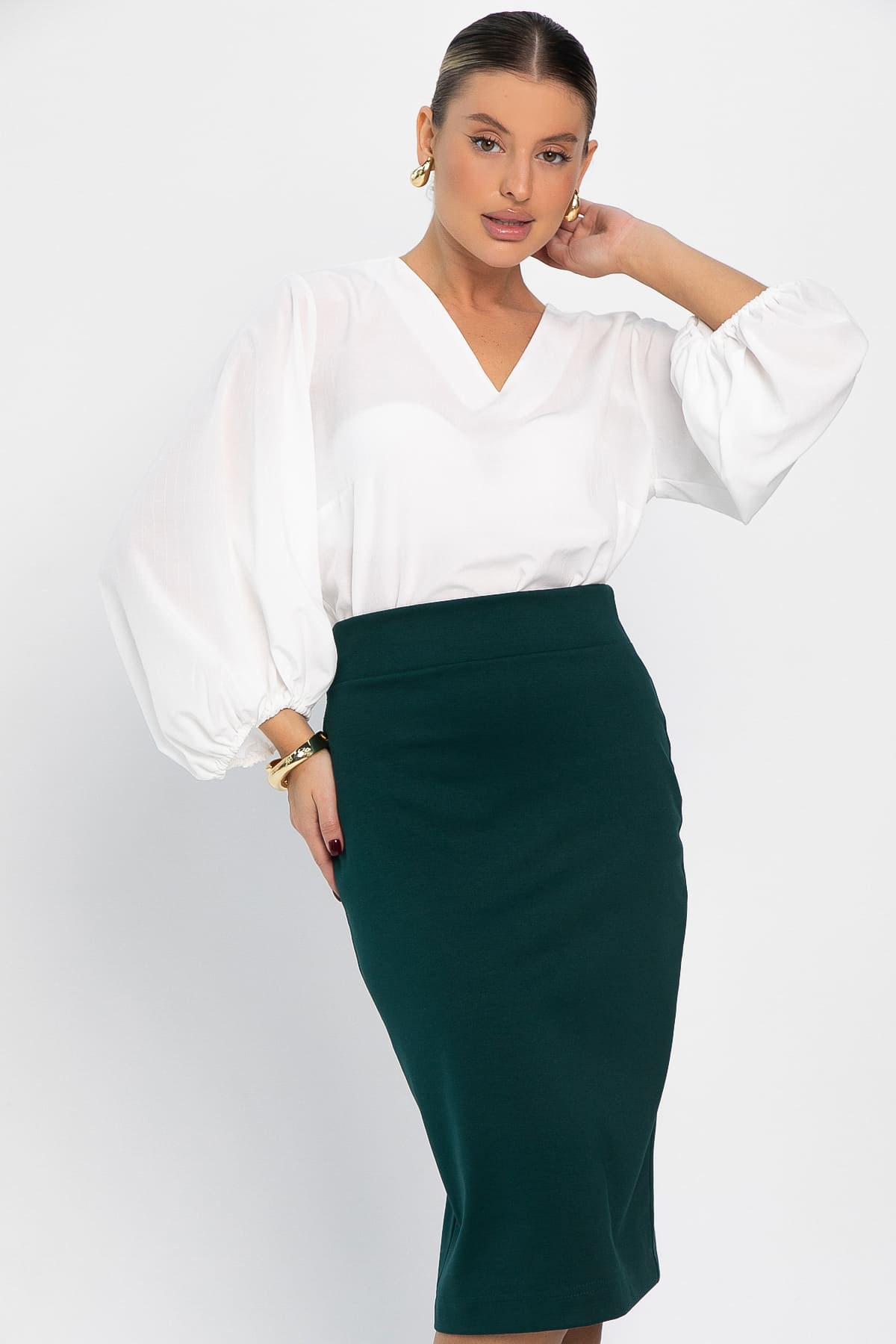 Юбка Теона (зеленая) Ю14406-6М