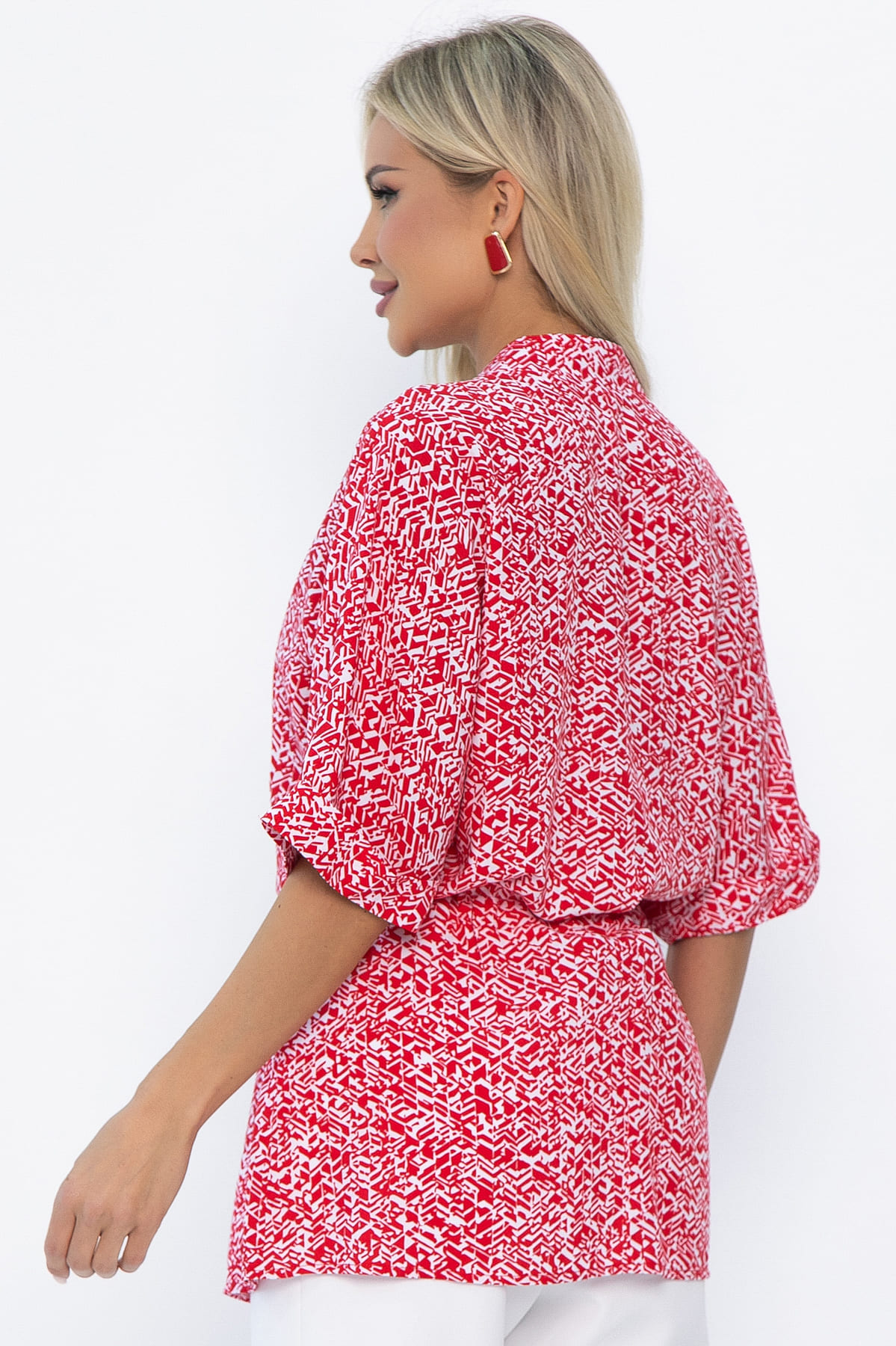 Блуза Мариша (красная) Б13919-30М